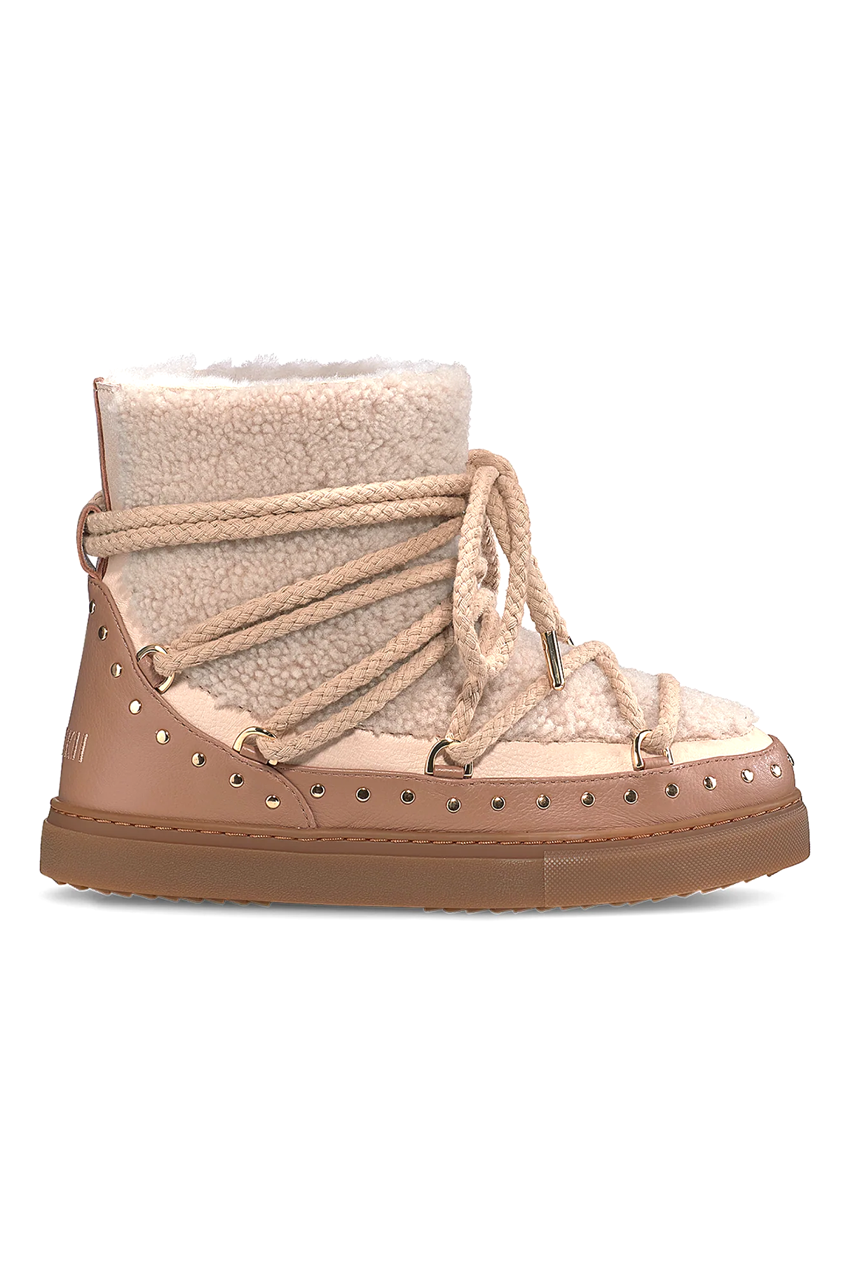 INUIKII Damen Boots Curly Rock Beige beige Bild 1