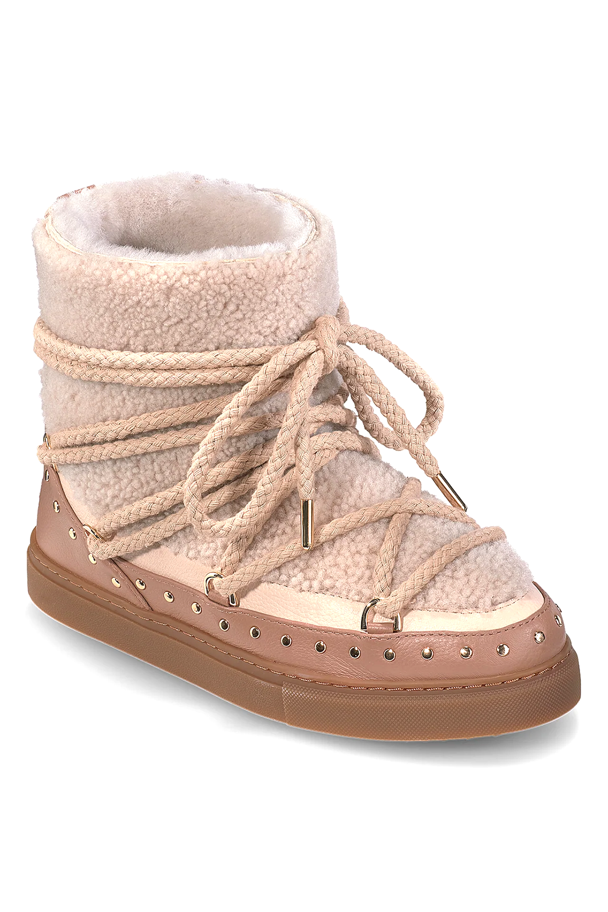 INUIKII Damen Boots Curly Rock Beige beige Bild 2