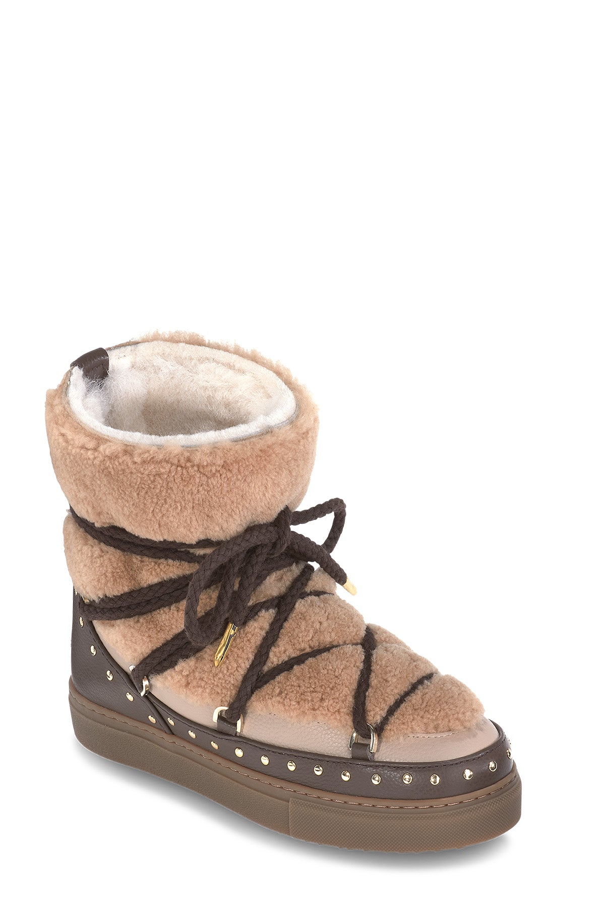 INUIKII Damen Boots Curly Rock Sand BRAUN Bild 2