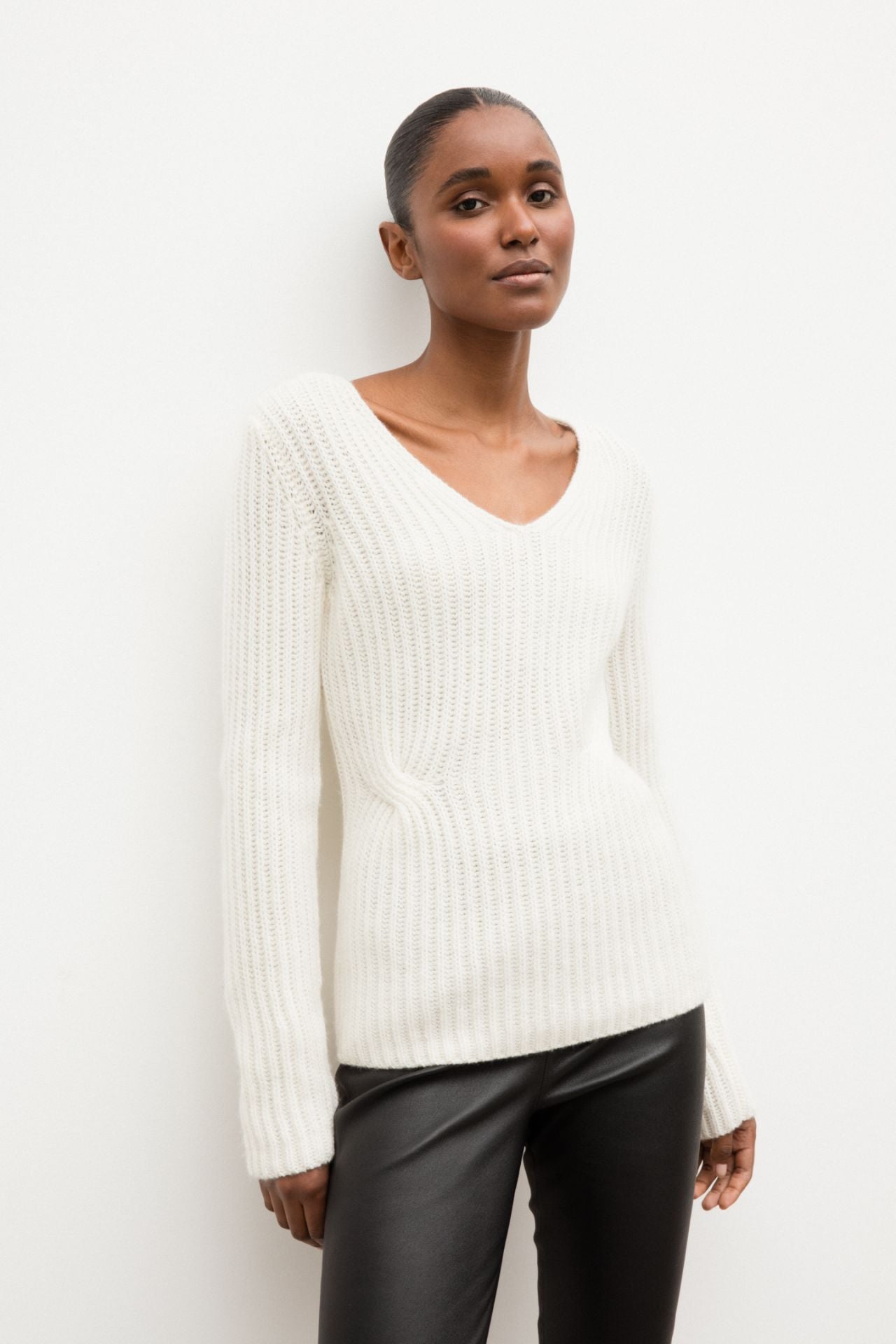 Iris von Arnim Damen Kaschmirpullover Almandine Ecru CREME Bild 2