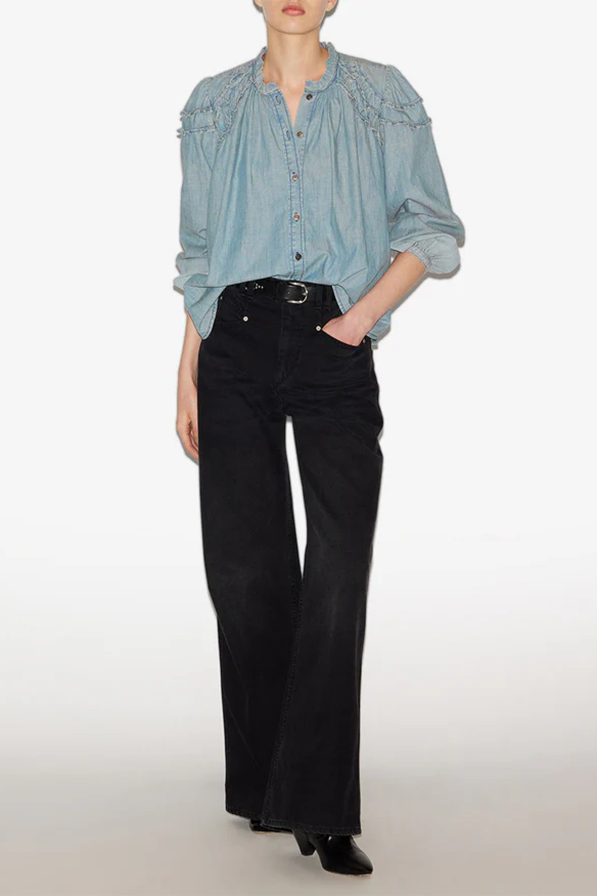 Isabel Marant Étoile Damen Bluse Milya, Blau BLUE 30BU Bild 2