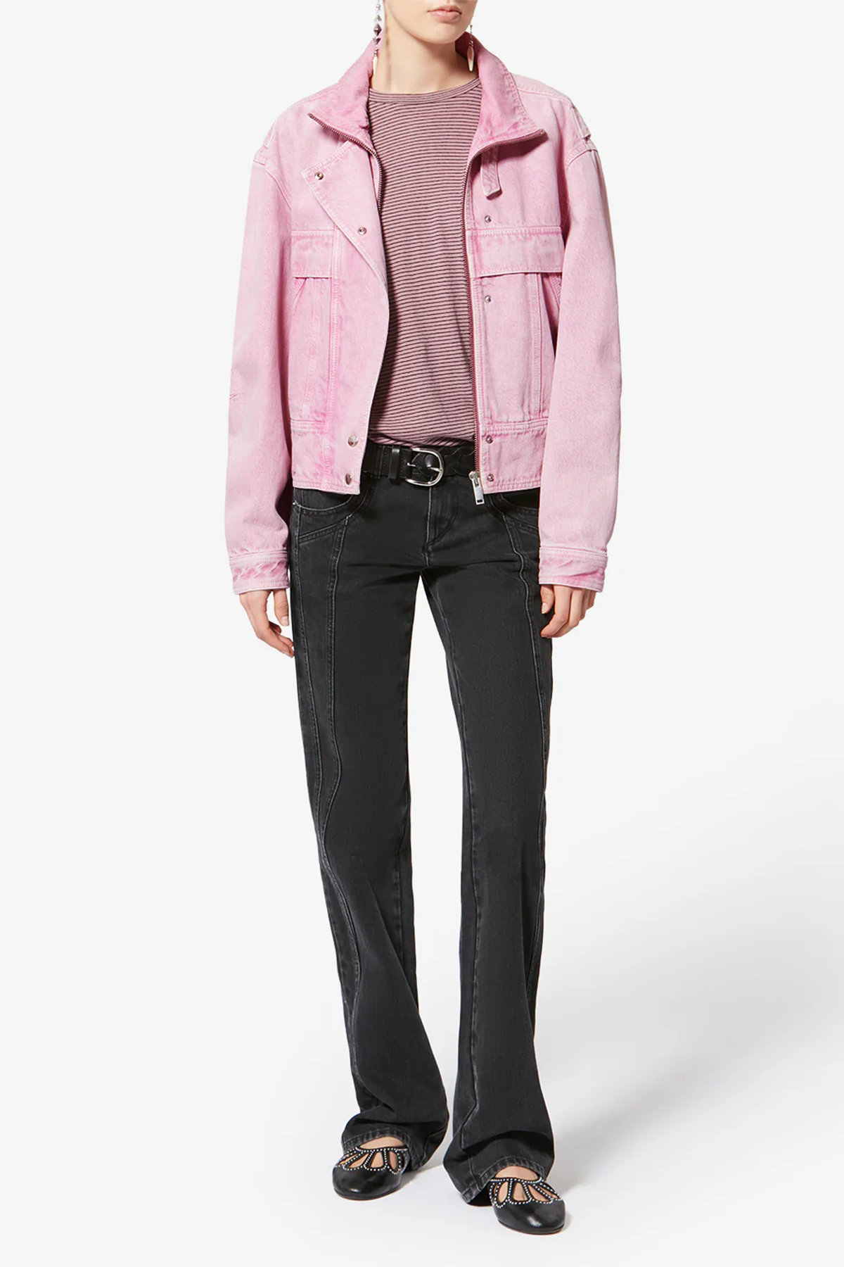 Isabel Marant Étoile Damen Jeansjacke Joseline Rosa PINK Bild 2