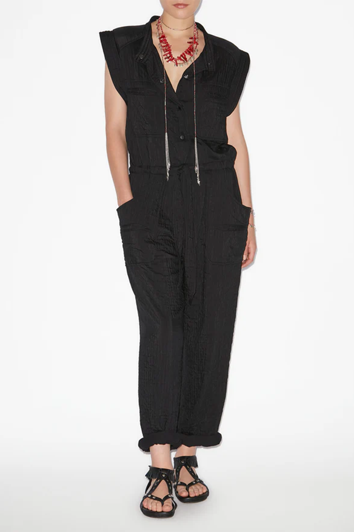 Isabel Marant Étoile Damen Jumpsuit Suzie Schwarz SCHWARZ Bild 2
