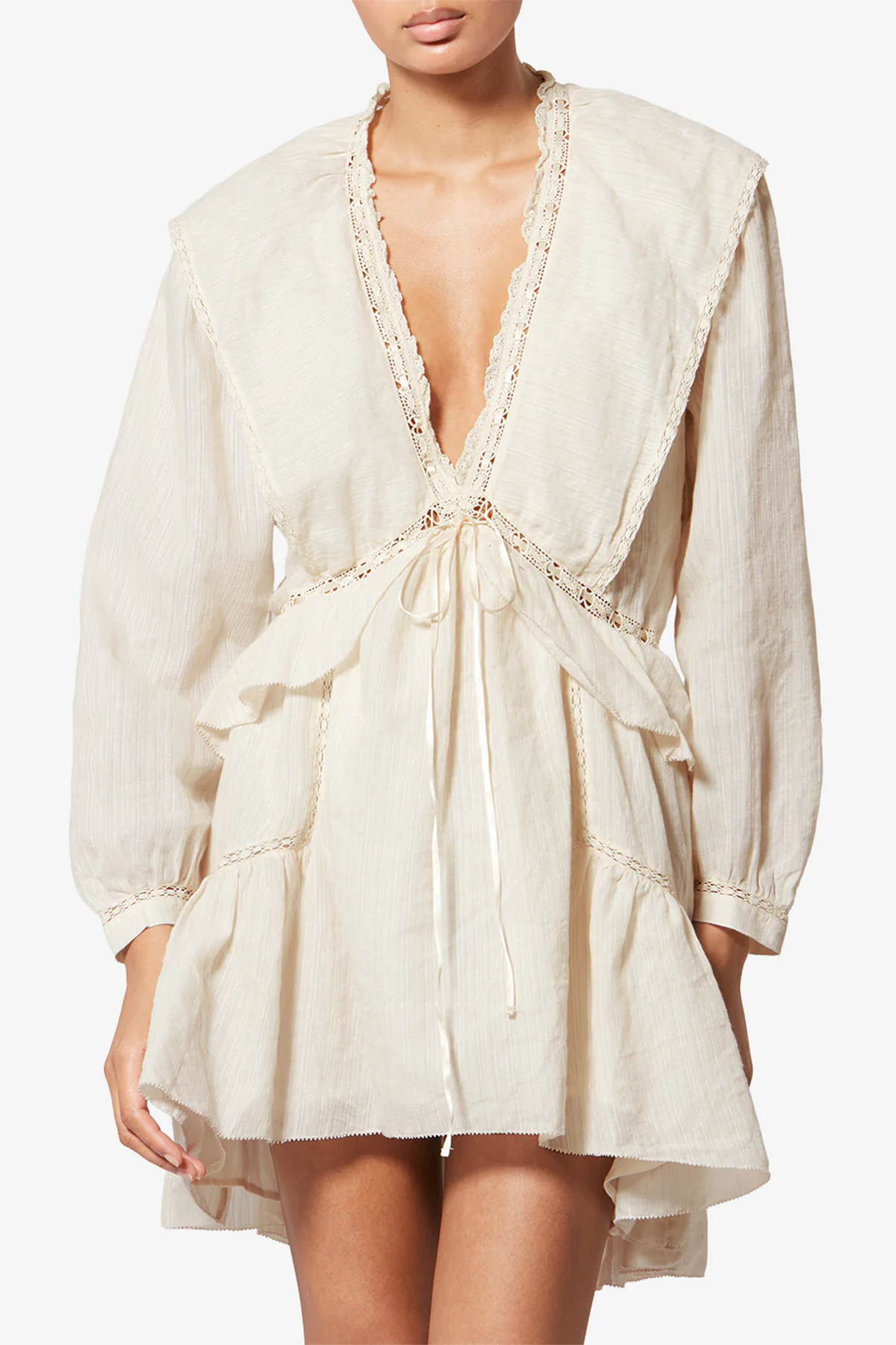 Isabel Marant Étoile Damen Kleid Damya Natur-Weiss NATUR-WEISS Bild 3