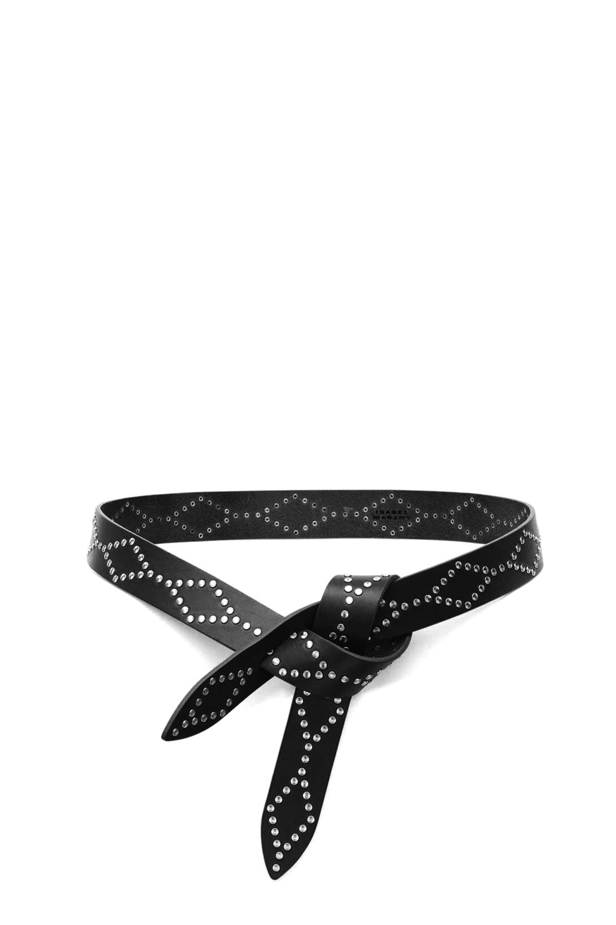 Isabel Marant Étoile Damen Ledergürtel Lecce Schwarz Silber SCHWARZ Bild 1