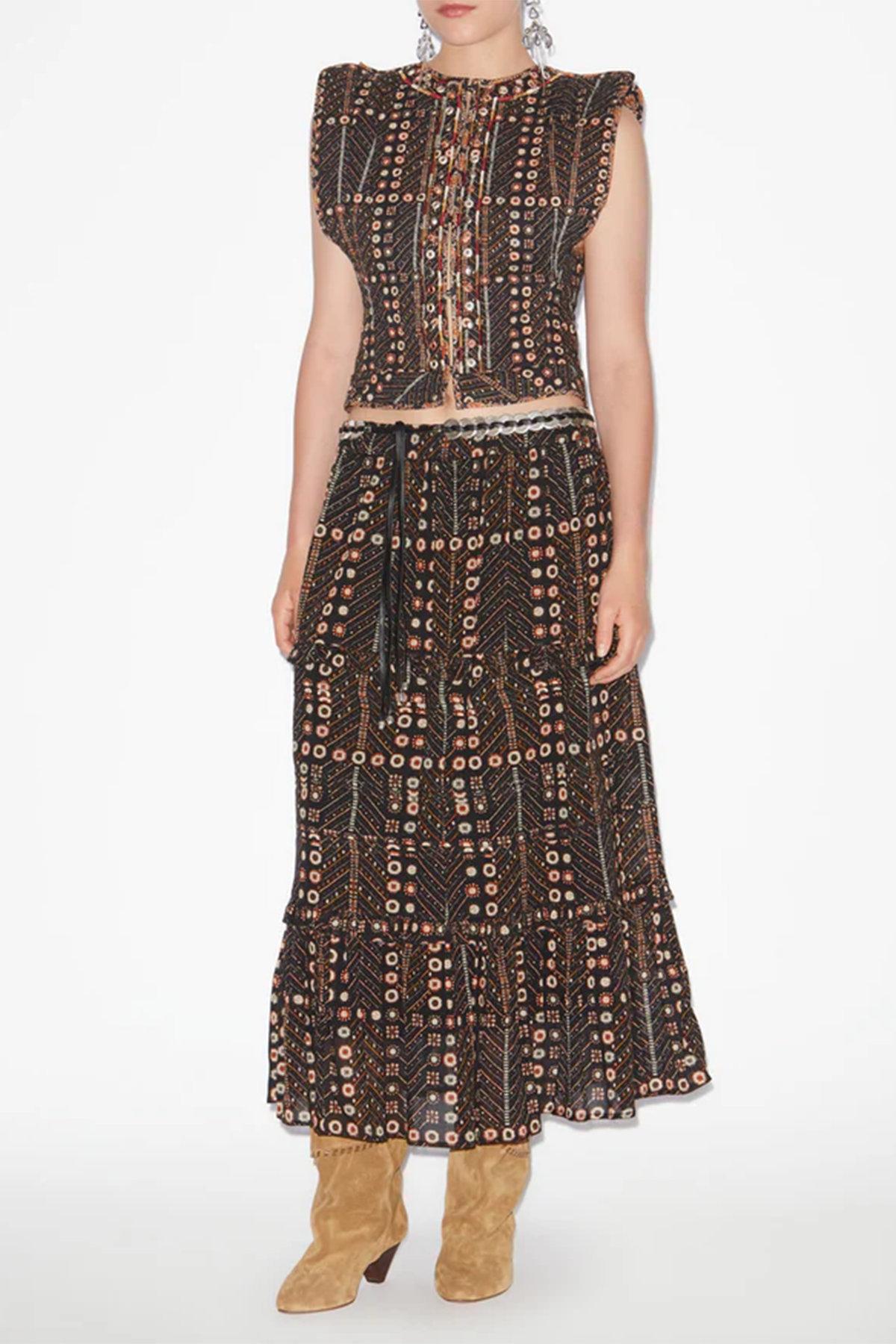 Isabel Marant Étoile Damen Rock Diya Schwarz SCHWARZ Bild 2