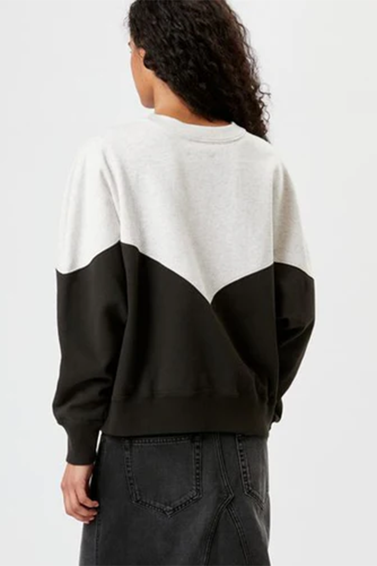Isabel Marant Étoile Damen Sweatshirt Houston, Schwarz/Weiss FADED BLACK 02FK Bild 3