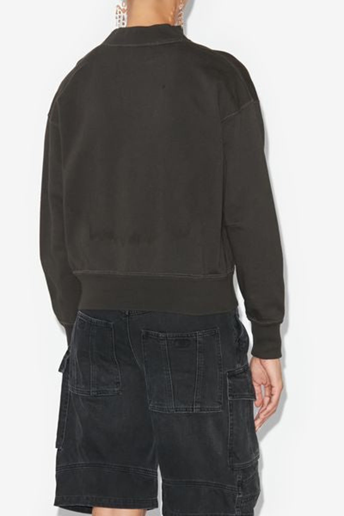 Isabel Marant Étoile Damen Sweatshirt Moby, Schwarz FADED BLACK 02FK Bild 2