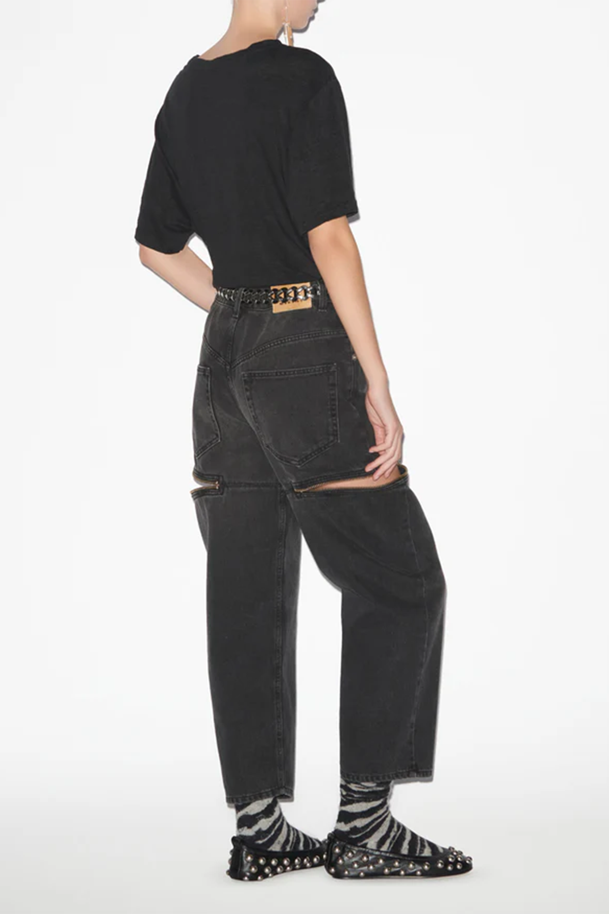 Isabel Marant Étoile Damen T-Shirt Zewel Schwarz SCHWARZ Bild 4