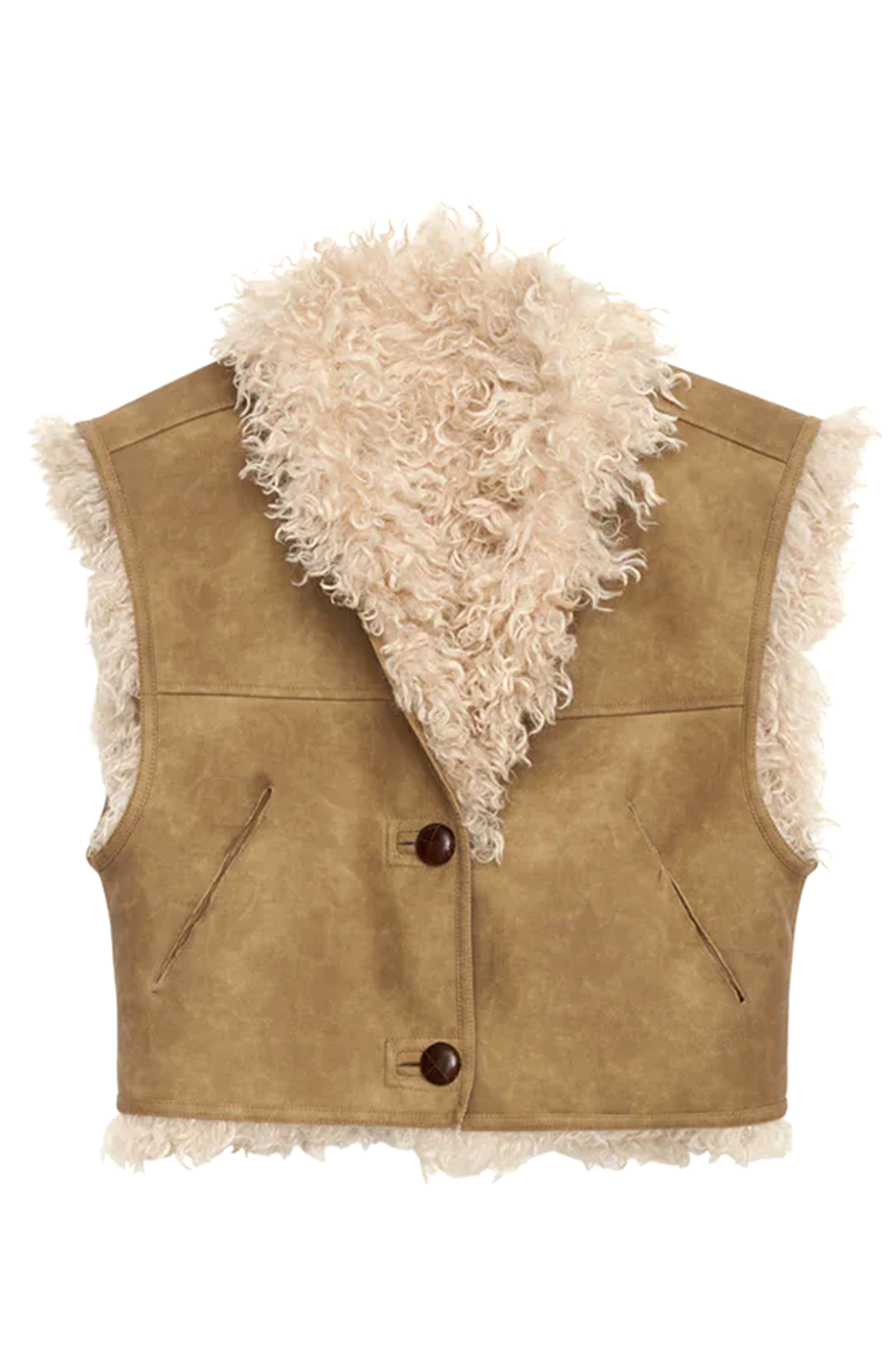 Isabel Marant Étoile Damen Weste Clara, Taupe TAUPE 50TA Bild 1