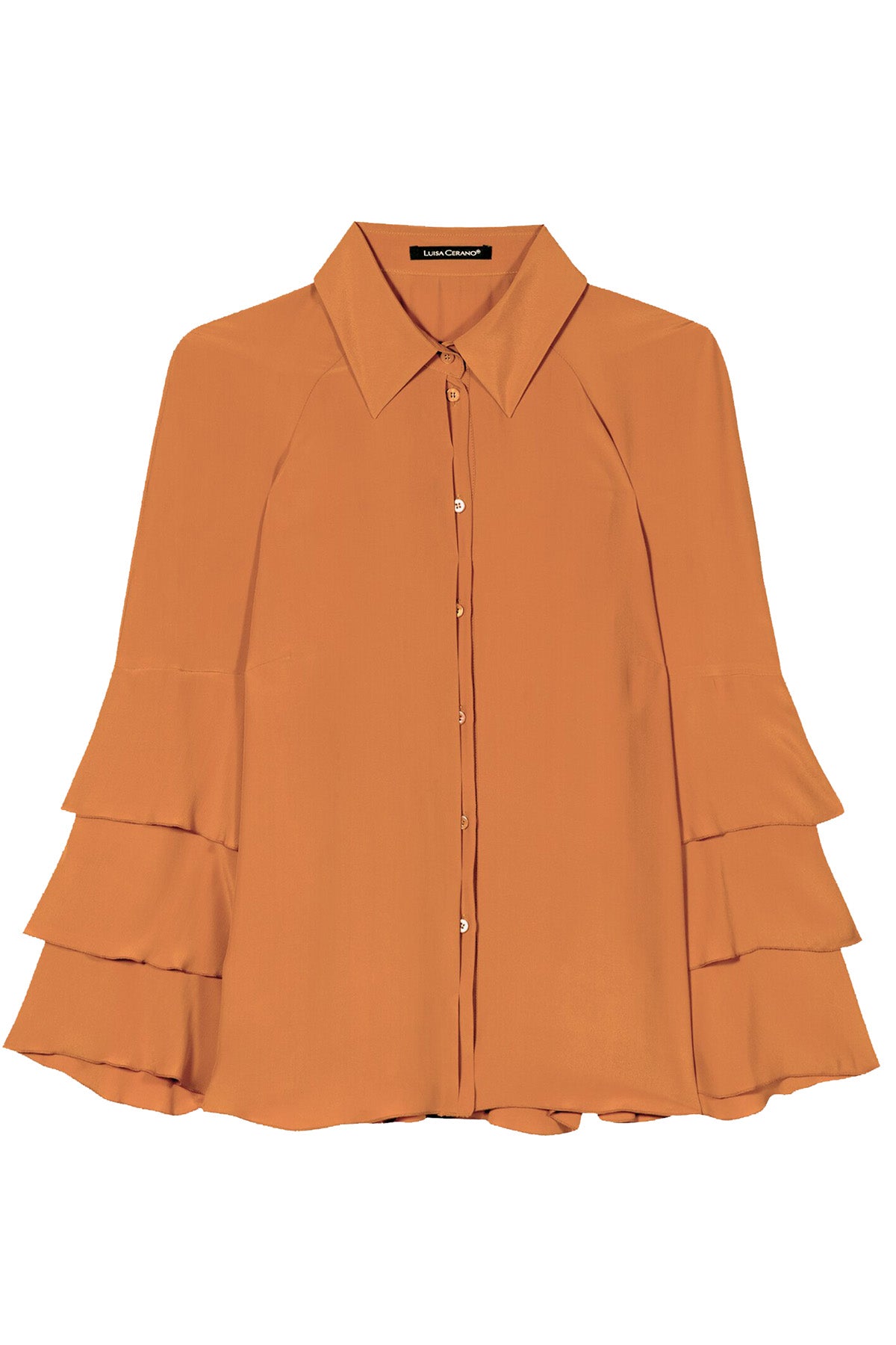 Luisa Cerano Damen Bluse aus Seiden-Mix, Cinnamon Braun cinnamon Bild 1