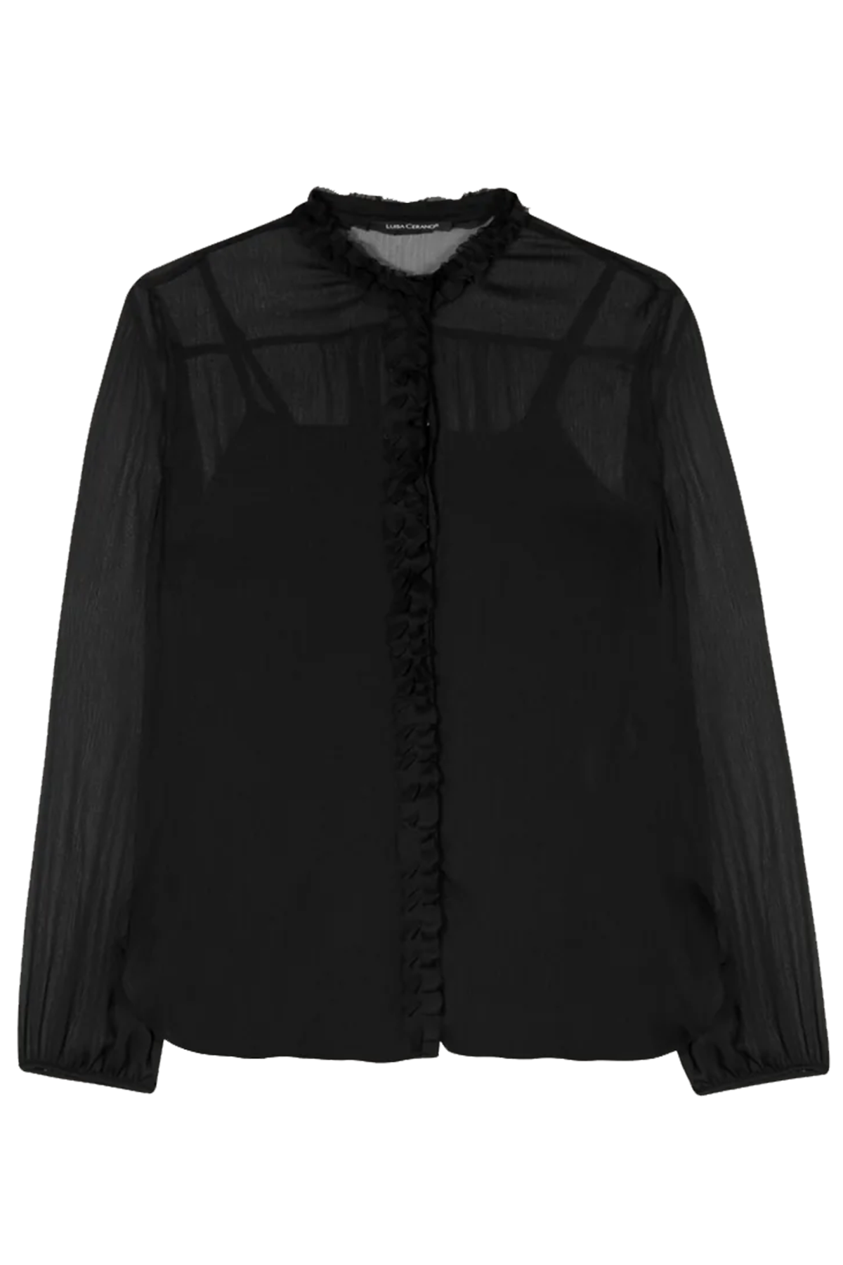 Luisa Cerano Damen Bluse mit integriertem Top, Schwarz 0001 black Bild 1