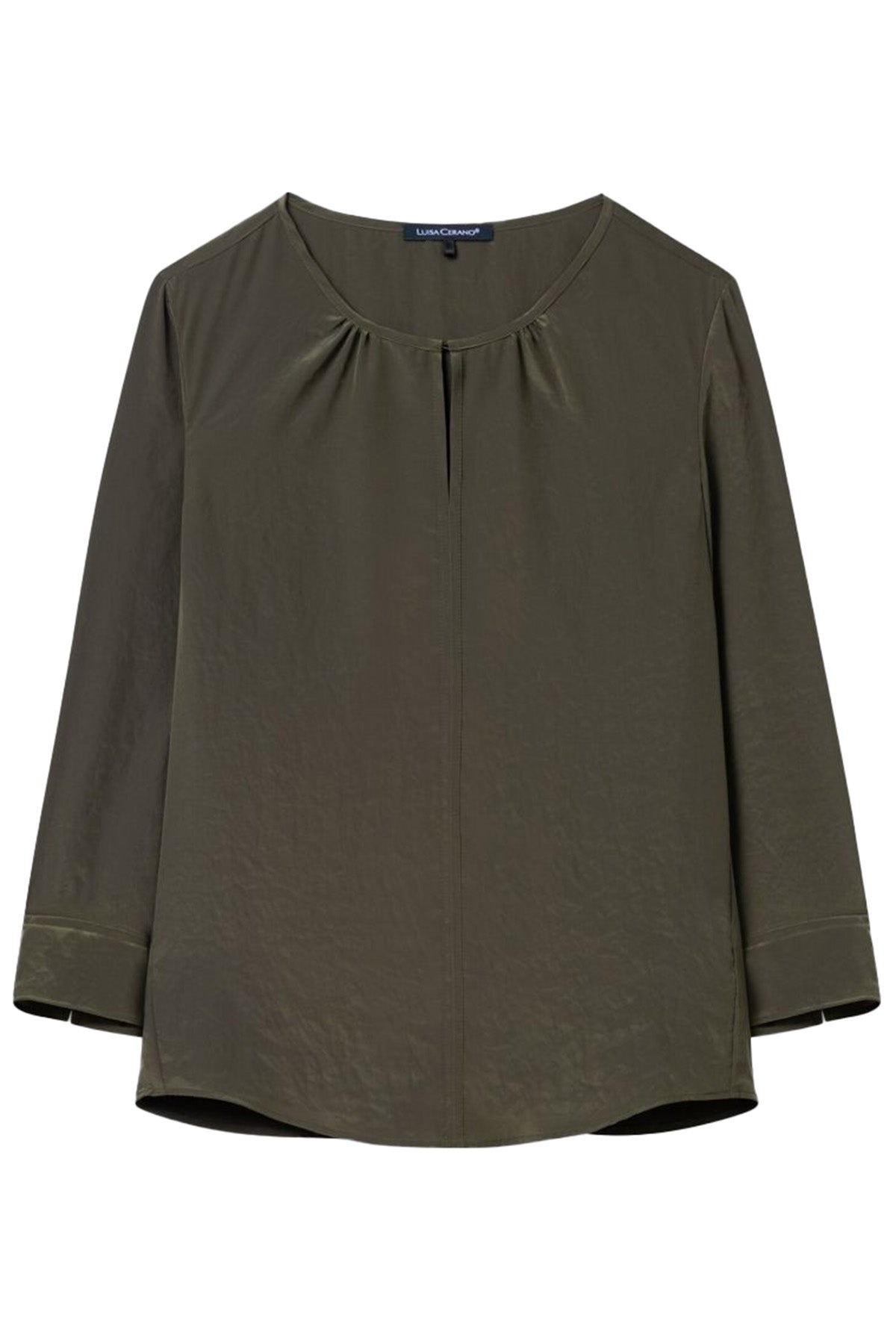 Luisa Cerano Damen Blusenshirt Bamboo DUNKELGRÜN Bild 1