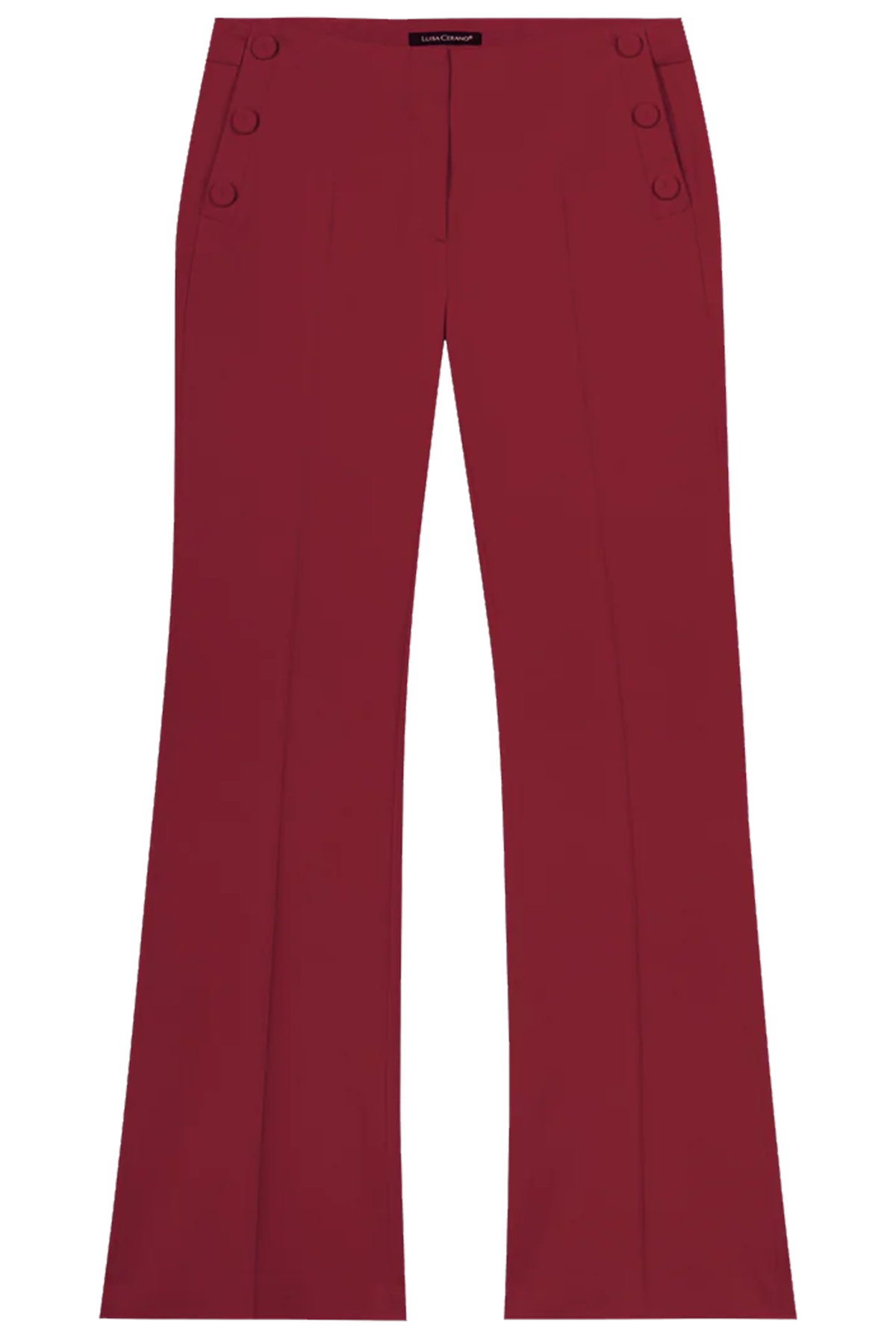 Luisa Cerano Damen Bootcut Sailor Pants, Berry Red berry red Bild 1