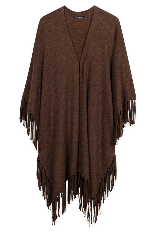Luisa Cerano Damen Cape aus Alpaka-Mix Marone BRAUN Bild 1