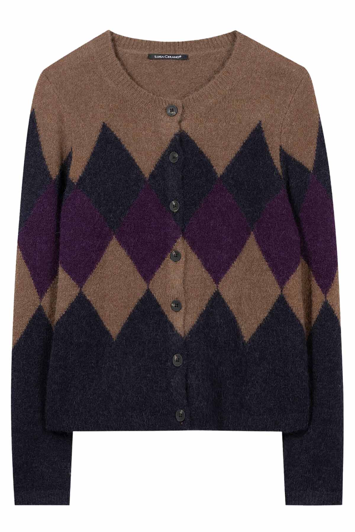Luisa Cerano Damen Cardigan mit Muster Multi BUNT Bild 1