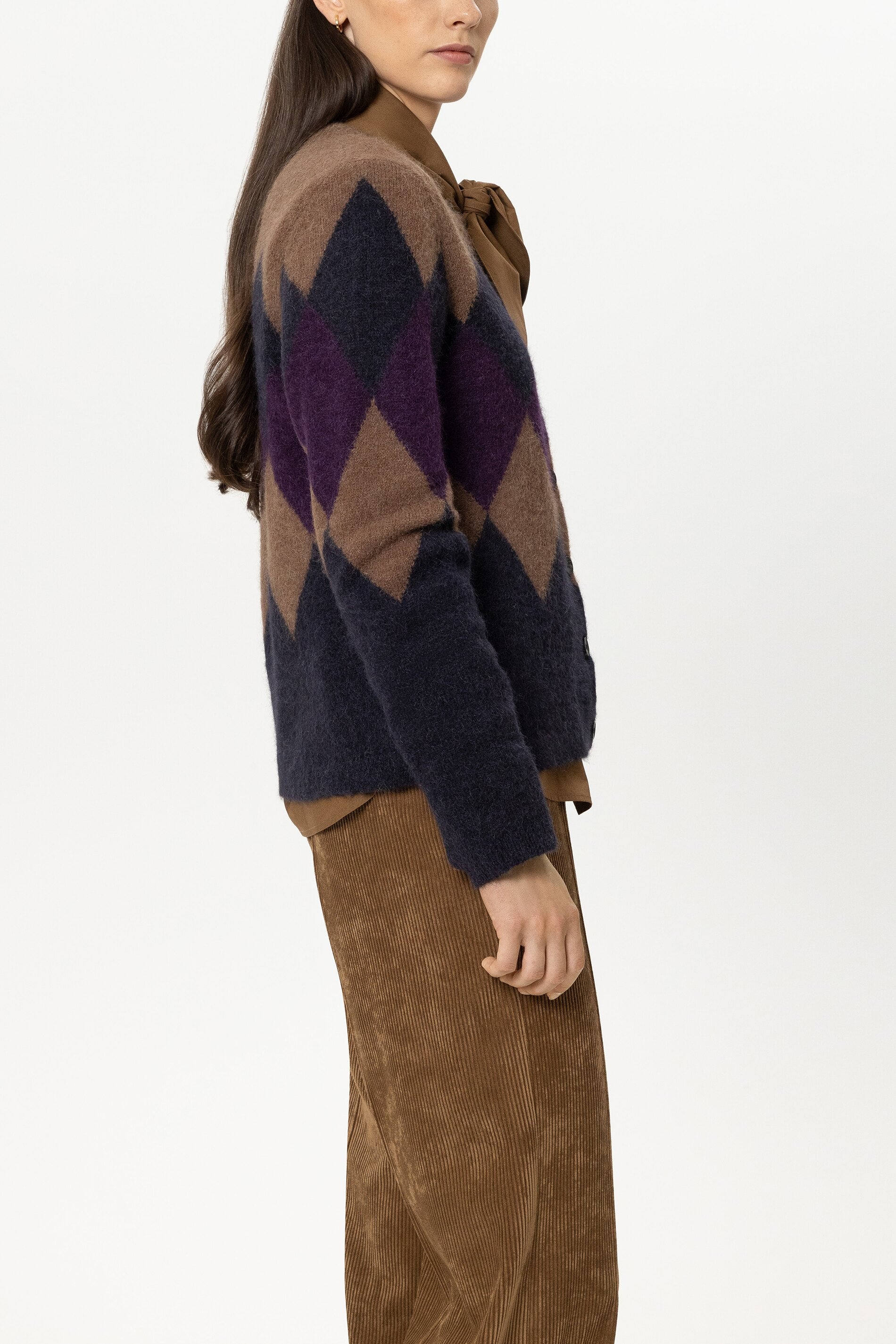 Luisa Cerano Damen Cardigan mit Muster Multi BUNT Bild 3