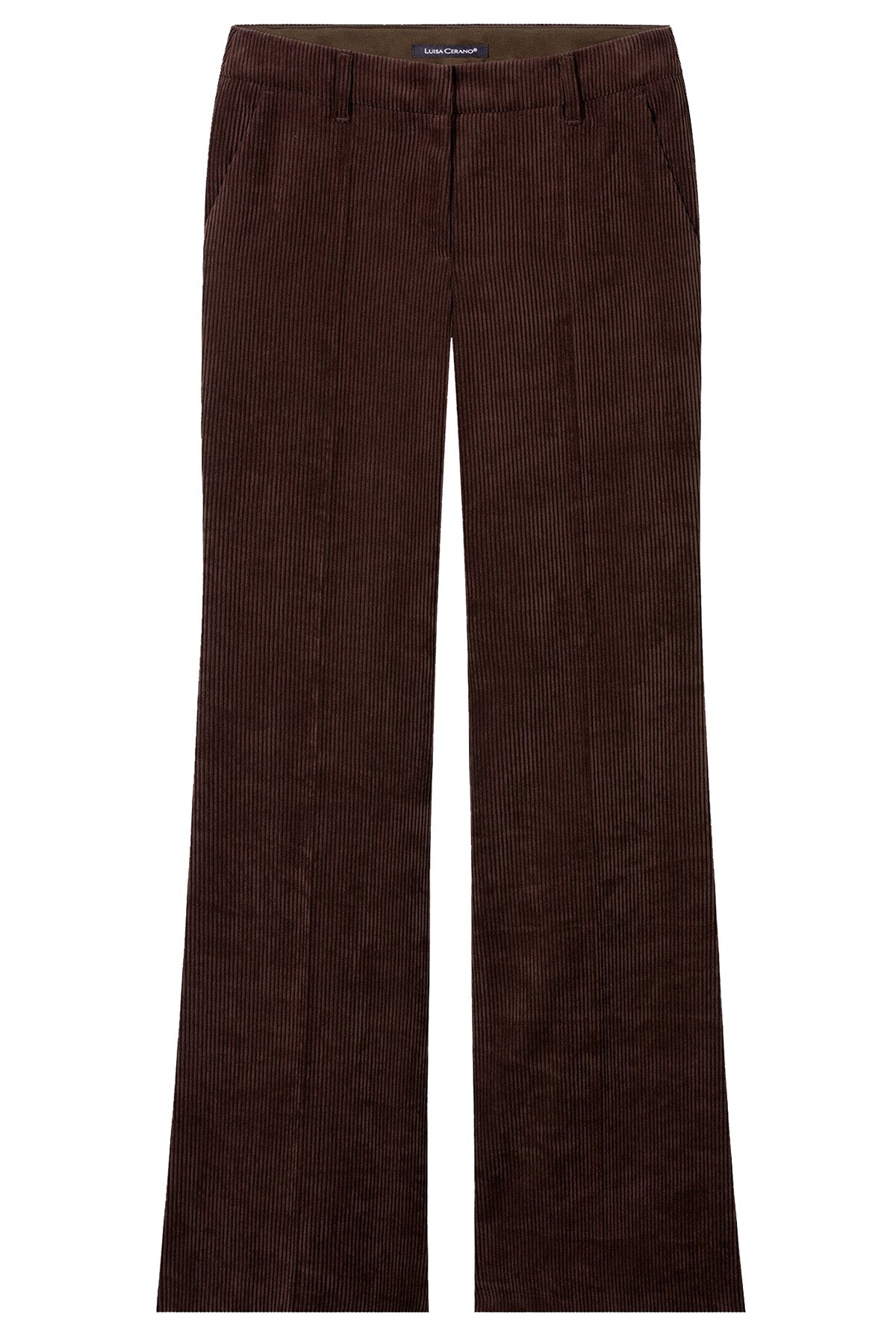 Luisa Cerano Damen Cord Bootcut Pants, Espresso Braun espresso Bild 1