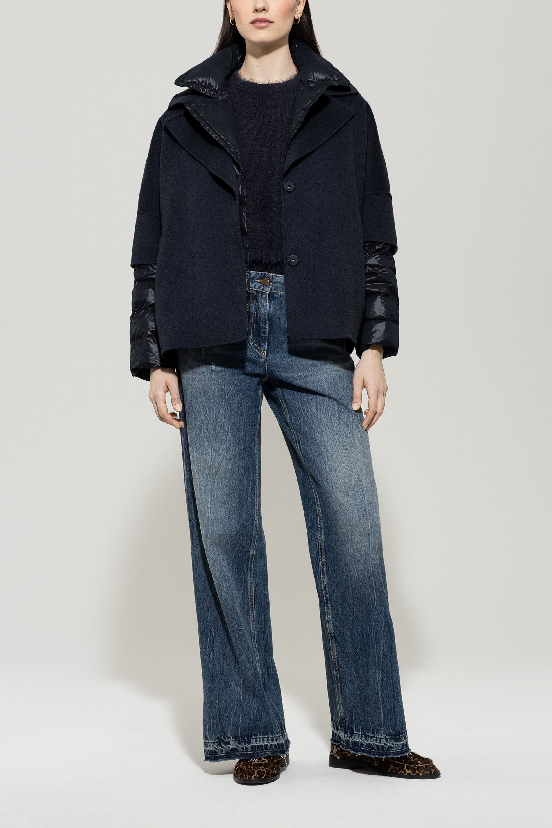 Luisa Cerano Damen Doubleface-Cape, Dunkelblau dark blue Bild 2