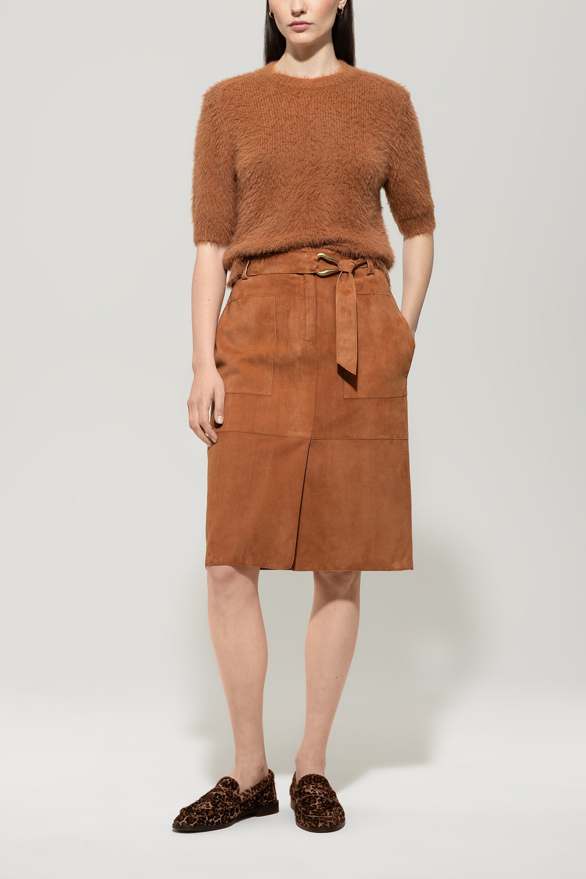 Luisa Cerano Damen Halbarm-Pullover, Cinnamon Braun cinnamon Bild 2