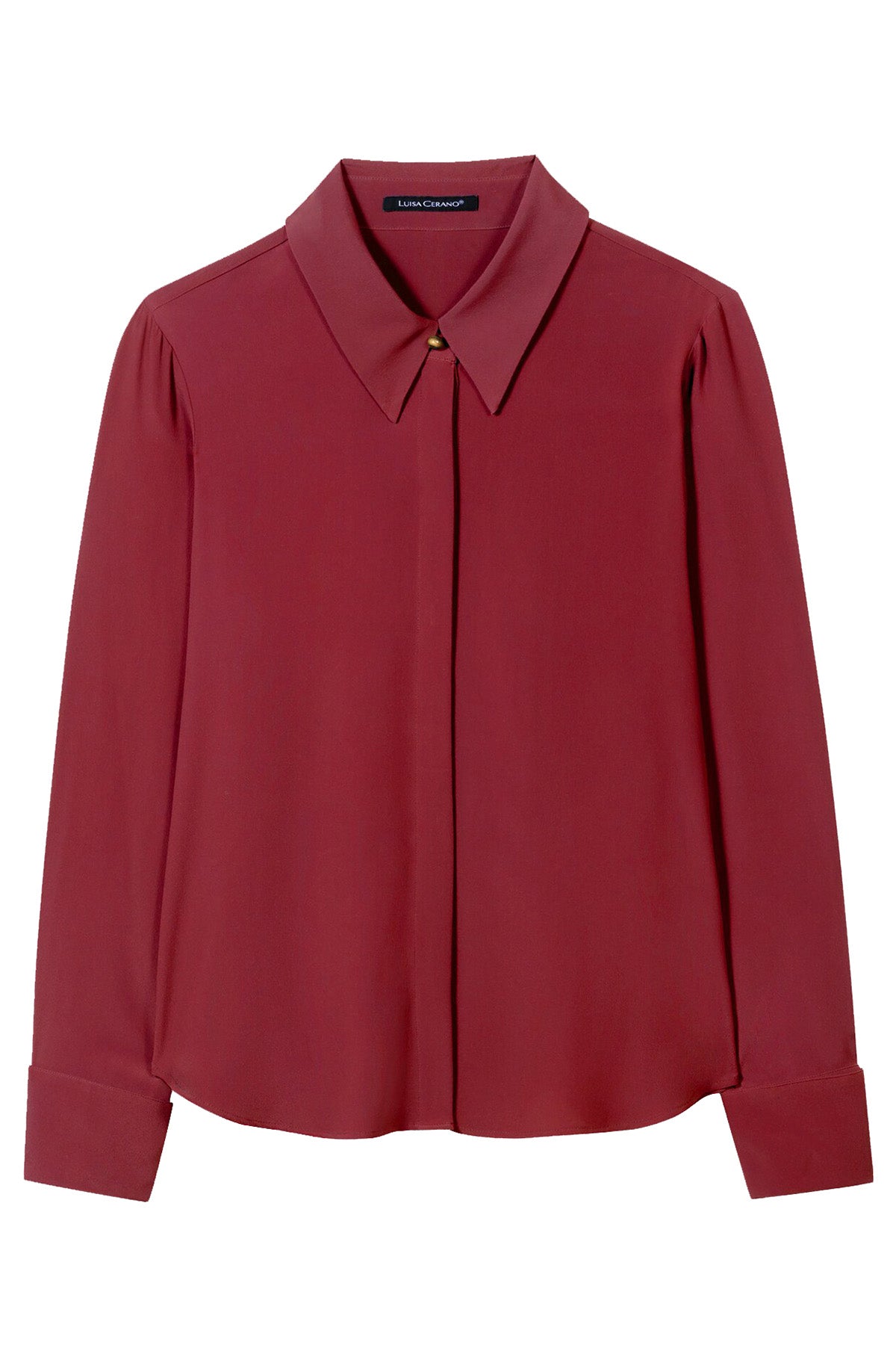 Luisa Cerano Damen Hemdbluse aus Seiden-Mix, Rot 472 Bild 1