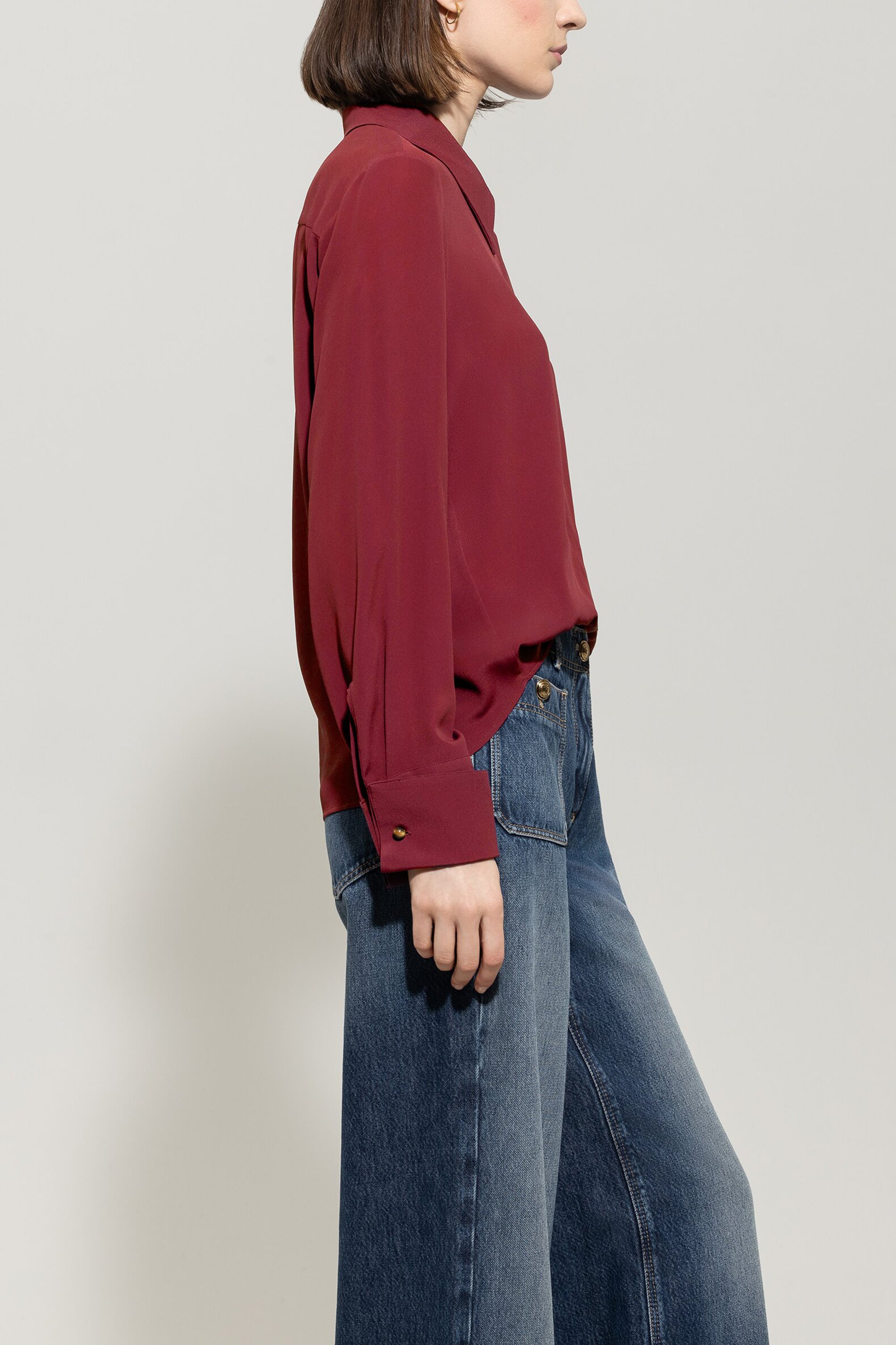 Luisa Cerano Damen Hemdbluse aus Seiden-Mix, Rot 472 Bild 2
