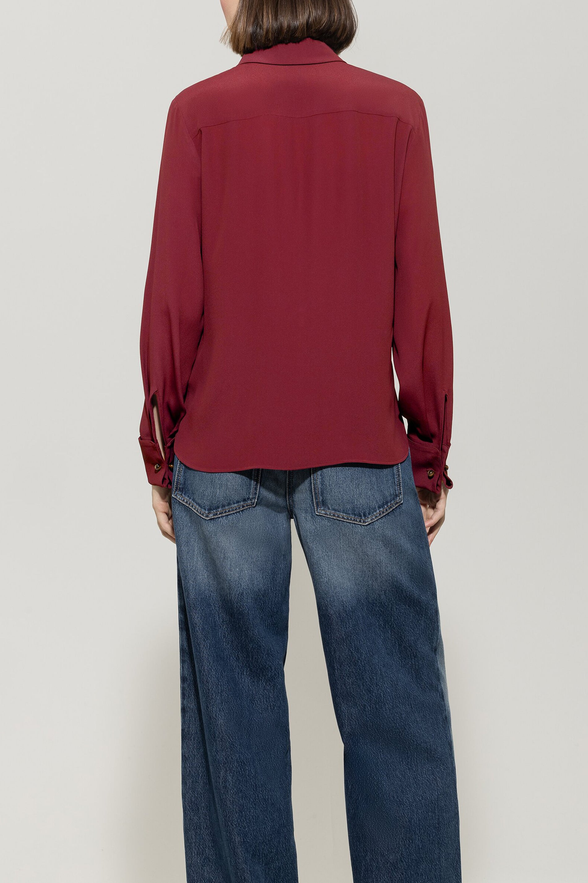 Luisa Cerano Damen Hemdbluse aus Seiden-Mix, Rot 472 Bild 3