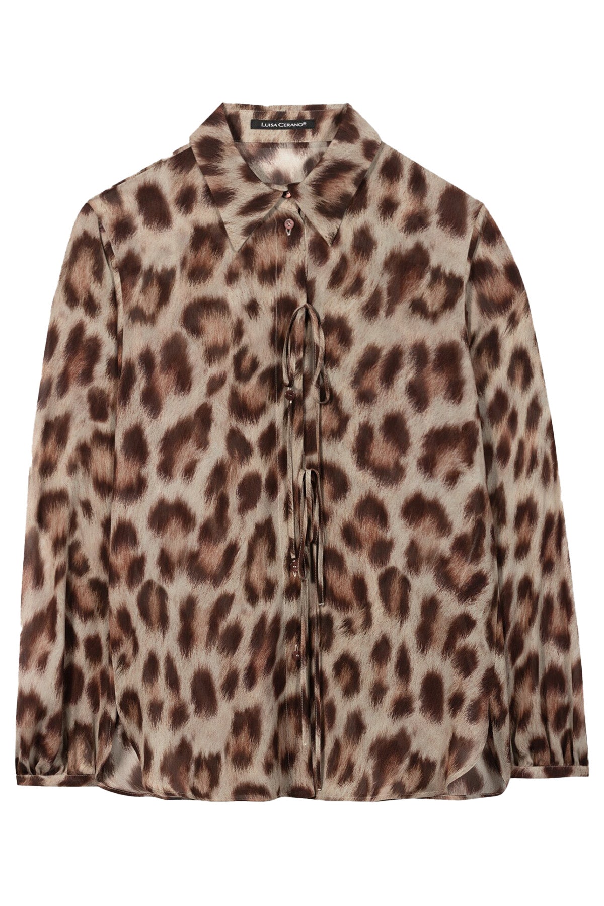 Luisa Cerano Damen Hemdbluse mit Animal-Print Braun/Beige animalprint Bild 1