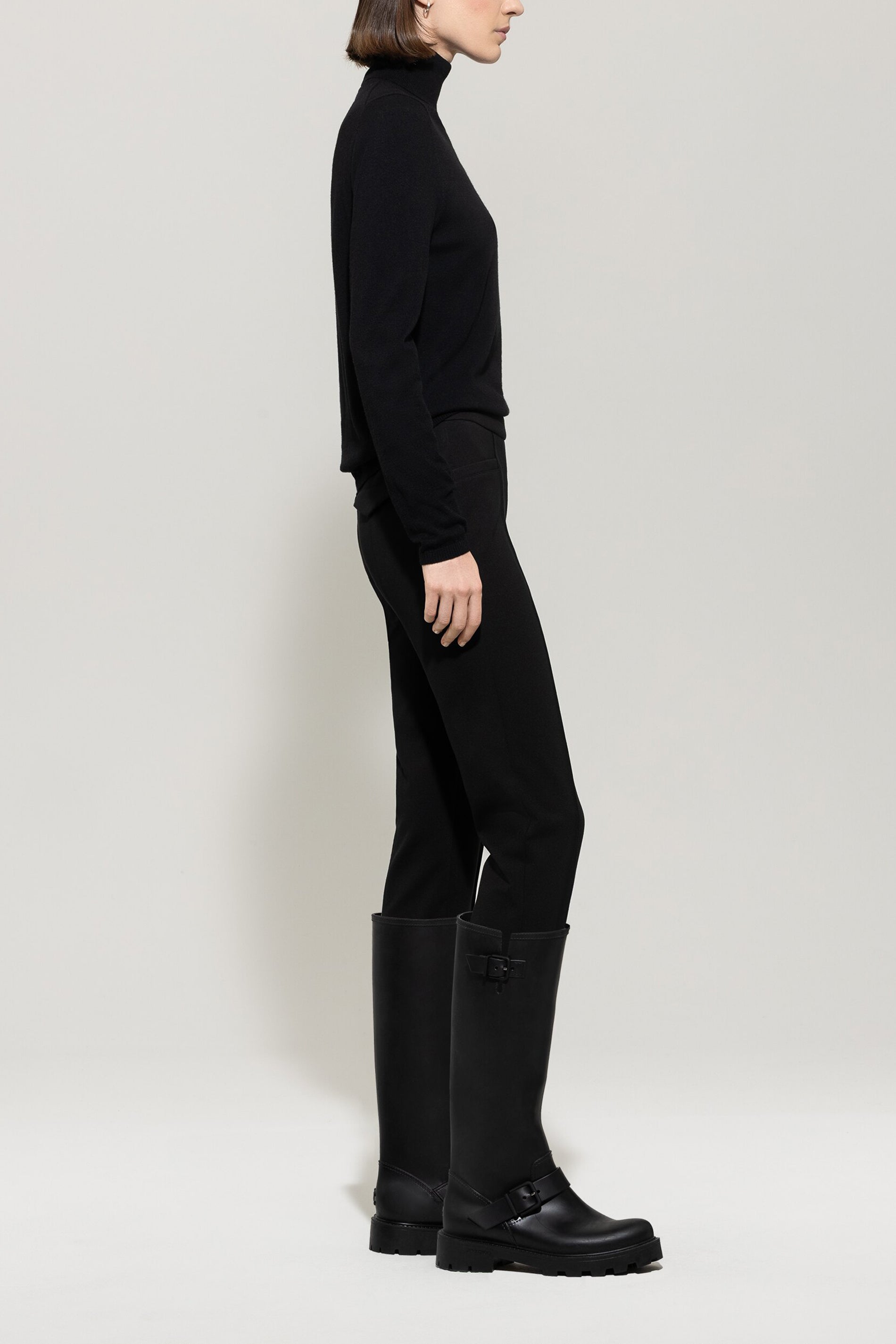 Luisa Cerano Damen Joggpants aus Punto Milano, Schwarz 0001 black Bild 3