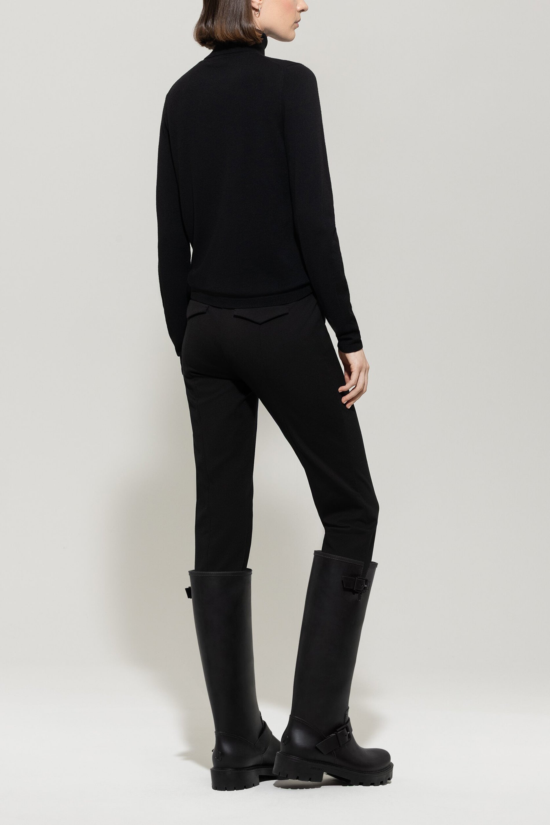 Luisa Cerano Damen Joggpants aus Punto Milano, Schwarz 0001 black Bild 4