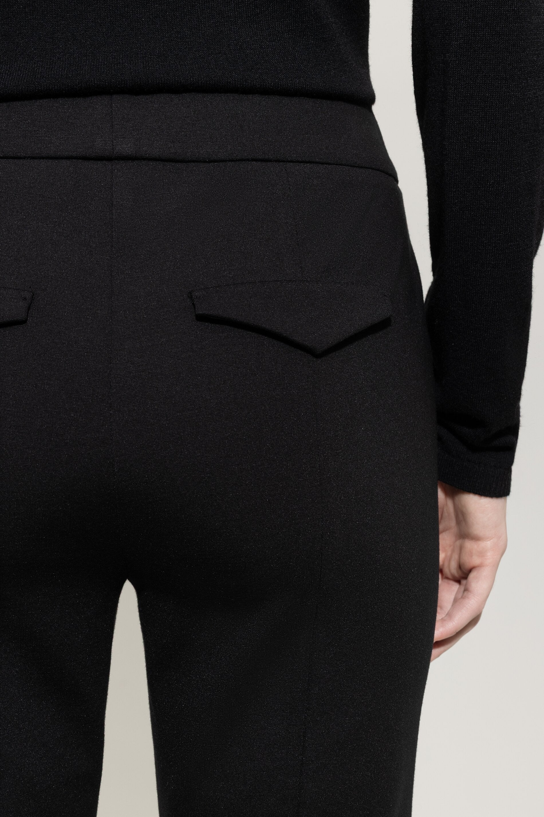Luisa Cerano Damen Joggpants aus Punto Milano, Schwarz 0001 black Bild 5