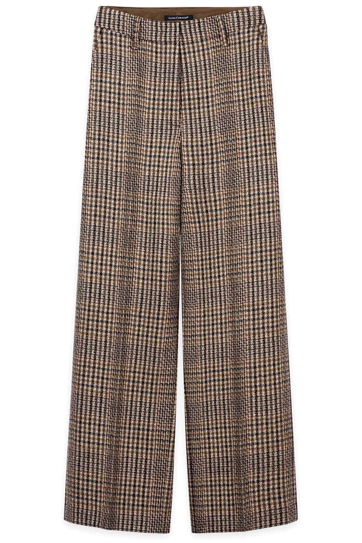 Luisa Cerano Damen Karo-Wideleg-Pants Multi multi_7179 Bild 1