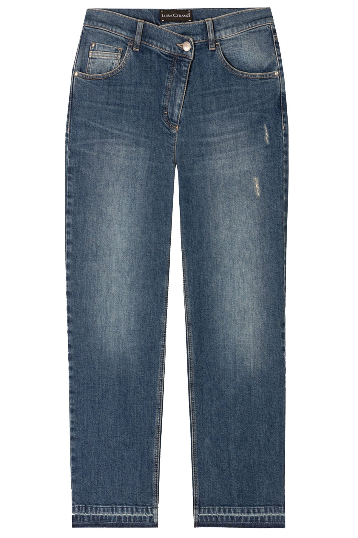 Luisa Cerano Damen Looseleg-Jeans Blau BLAU Bild 1