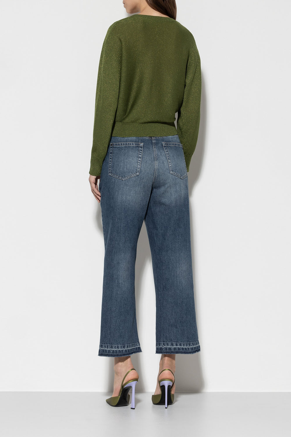 Luisa Cerano Damen Looseleg-Jeans Blau BLAU Bild 4