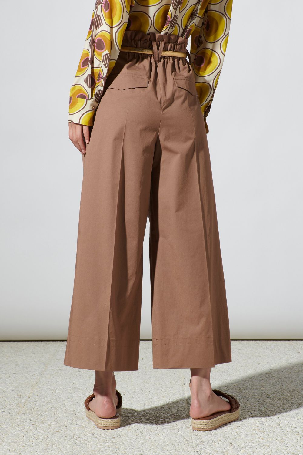 Luisa Cerano Damen Paperbag Hose Braun BRAUN Bild 4