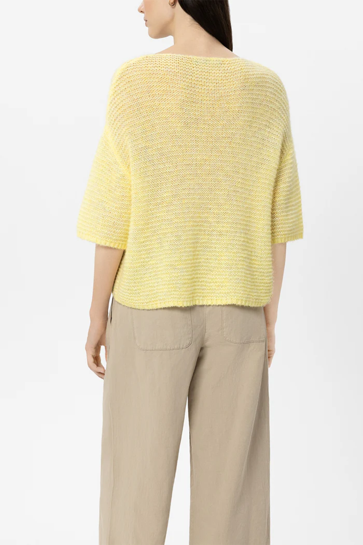 Luisa Cerano Damen Pullover aus Alpaka-Mix Citron GELB Bild 3