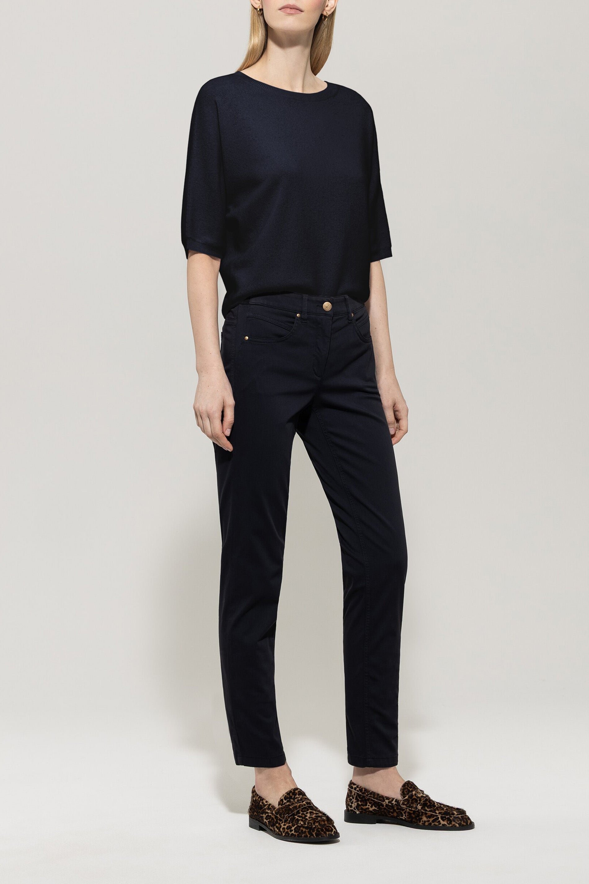 Luisa Cerano Damen Pullover aus Kaschmir-Mix, Dunkelblau dark blue Bild 2