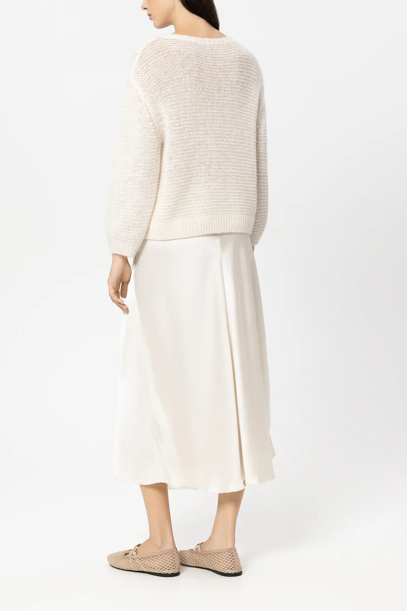 Luisa Cerano Damen Satin-Rock Cream NATUR-WEISS Bild 4