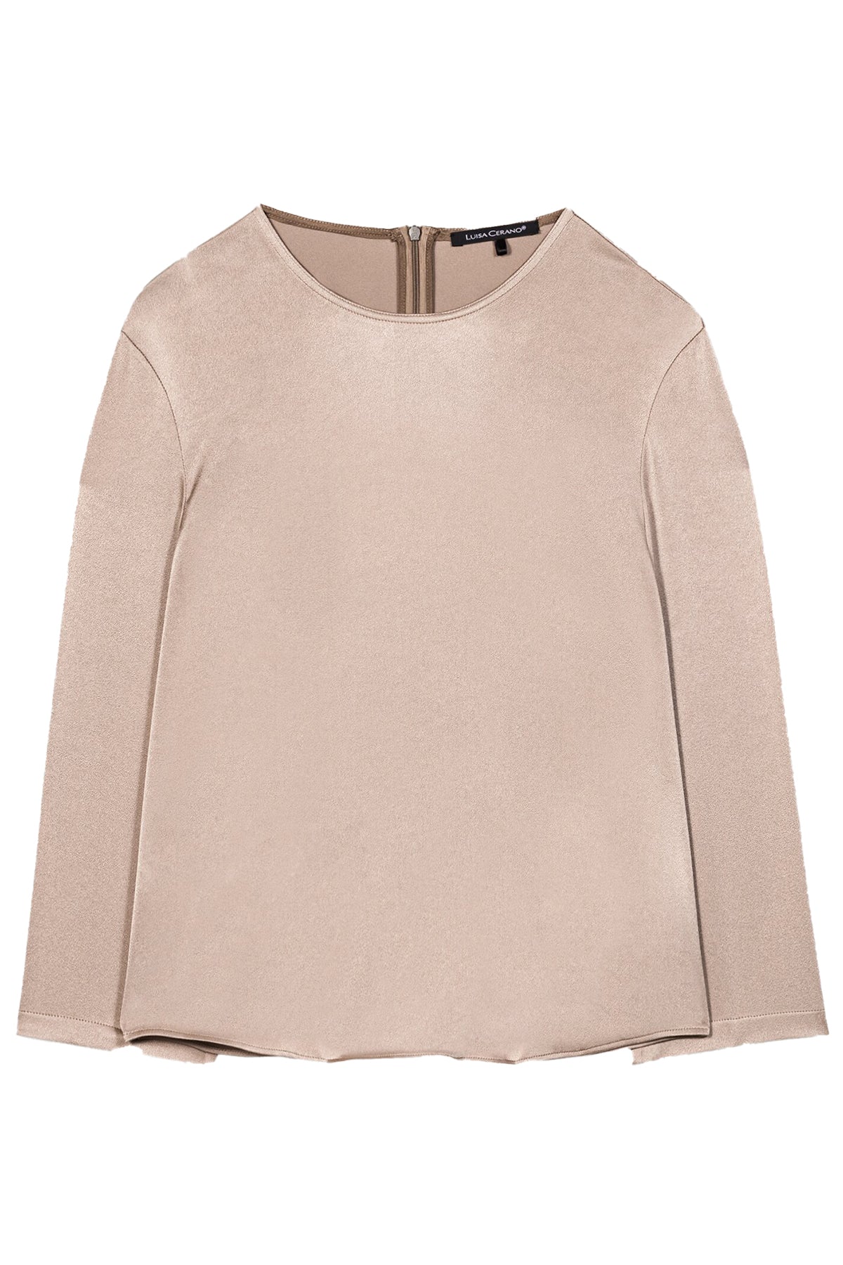 Luisa Cerano Damen Satinbluse Mushroom BEIGE Bild 1