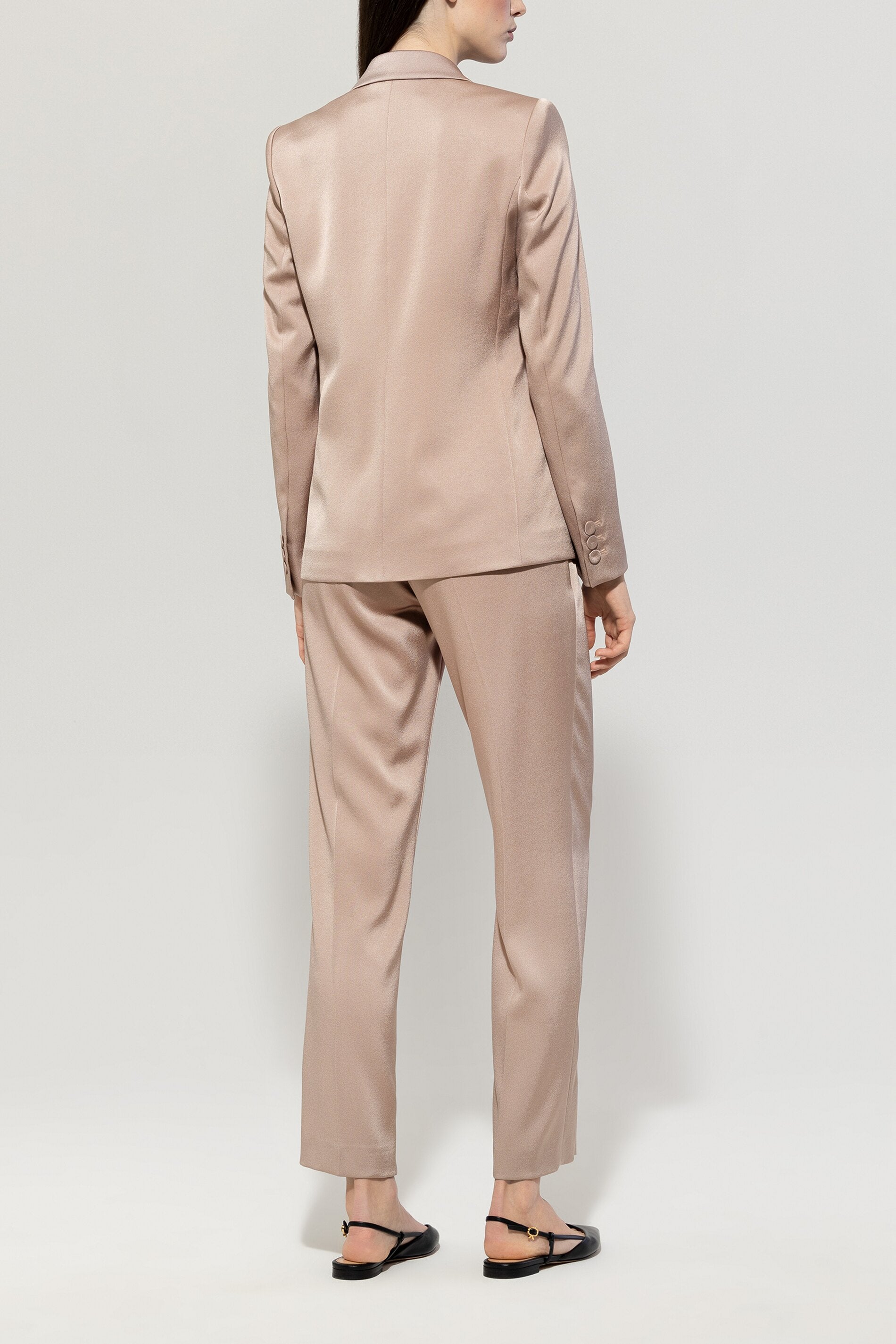 Luisa Cerano Damen Satinhose Mushroom BEIGE Bild 4