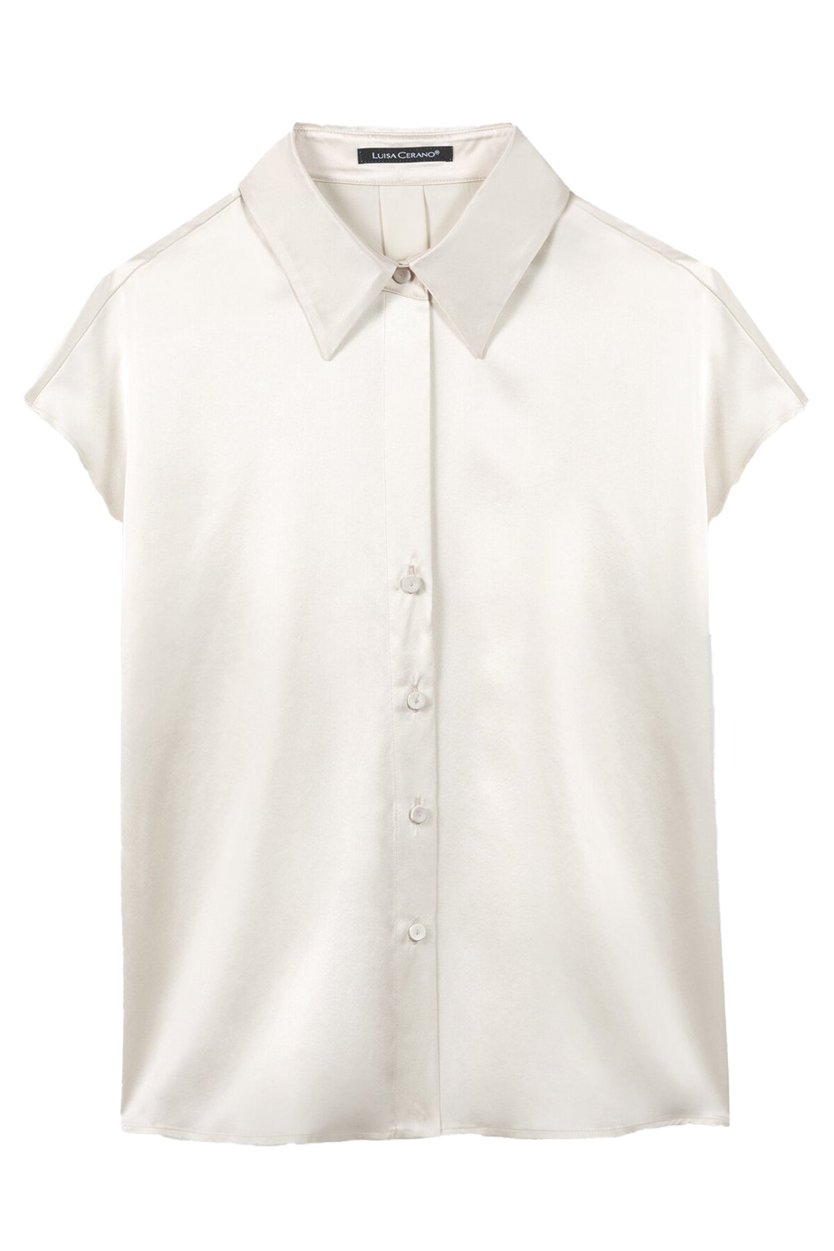 Luisa Cerano Damen Seiden-Top Milk NATUR-WEISS Bild 1