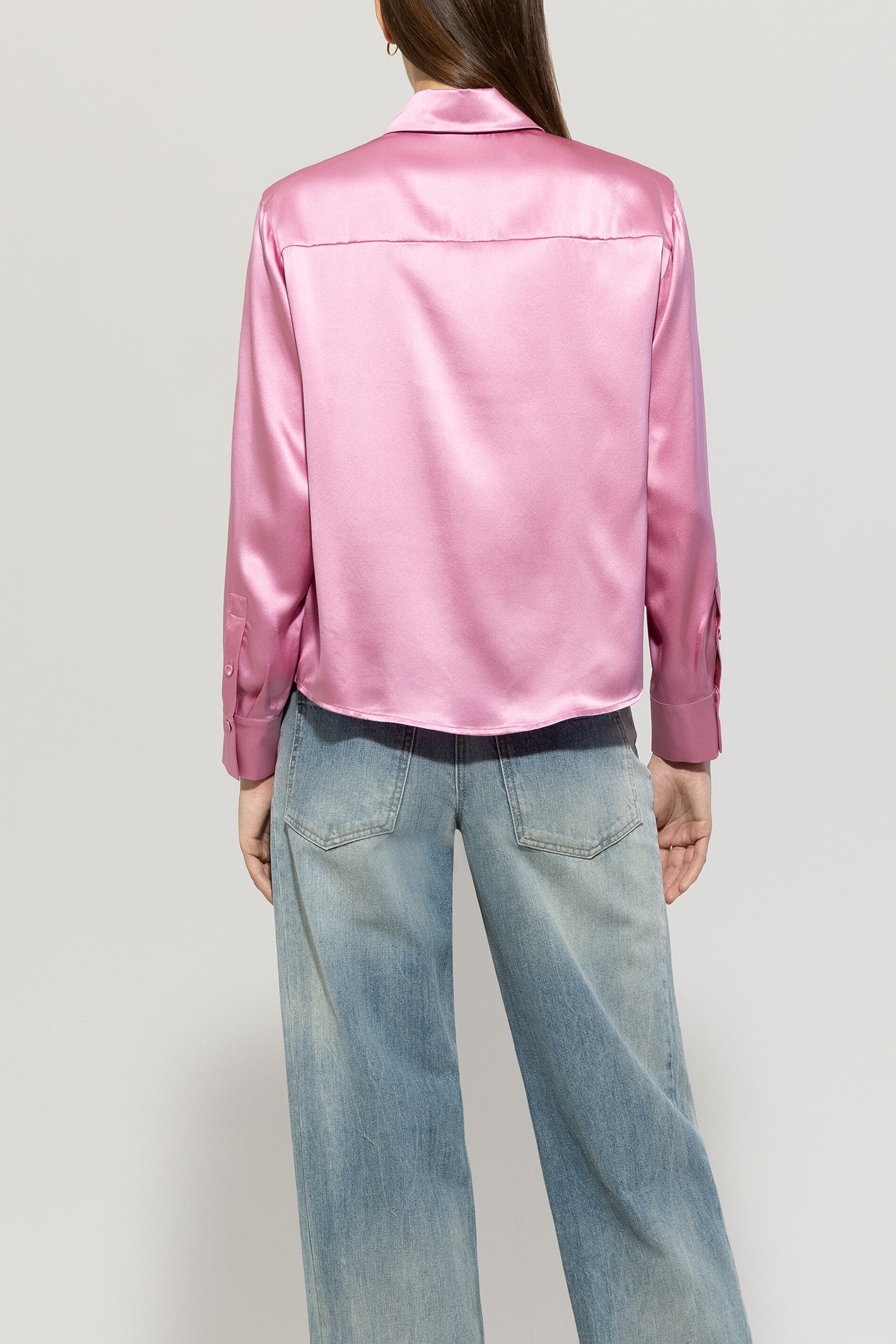 Luisa Cerano Damen Seidenbluse Candy Pink PINK Bild 4