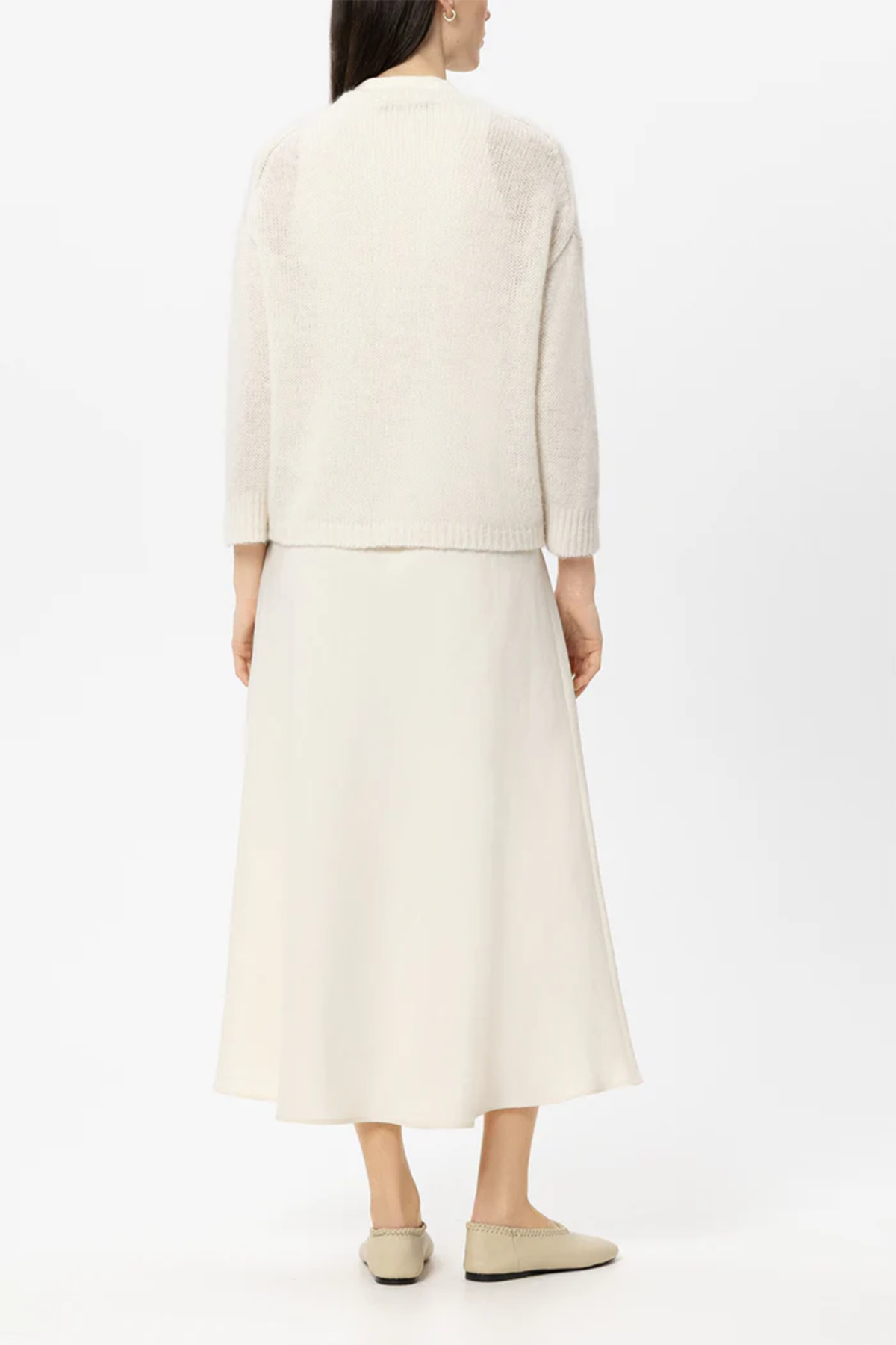 Luisa Cerano Damen Strickjacke aus Alpaka-Mix Milk NATUR-WEISS Bild 4