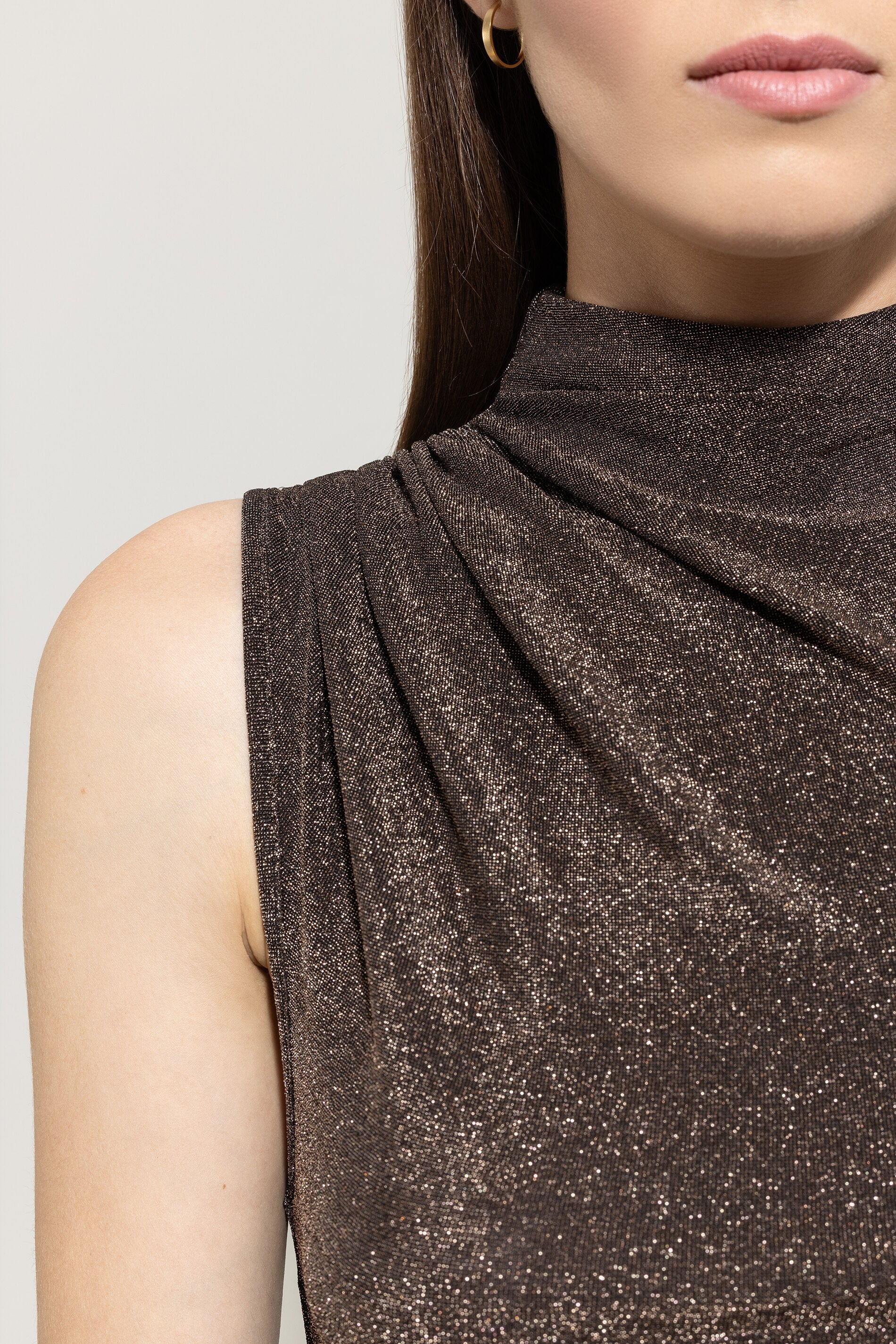 Luisa Cerano Damen Turtleneck-Top, Espresso Braun 7809 Bild 5