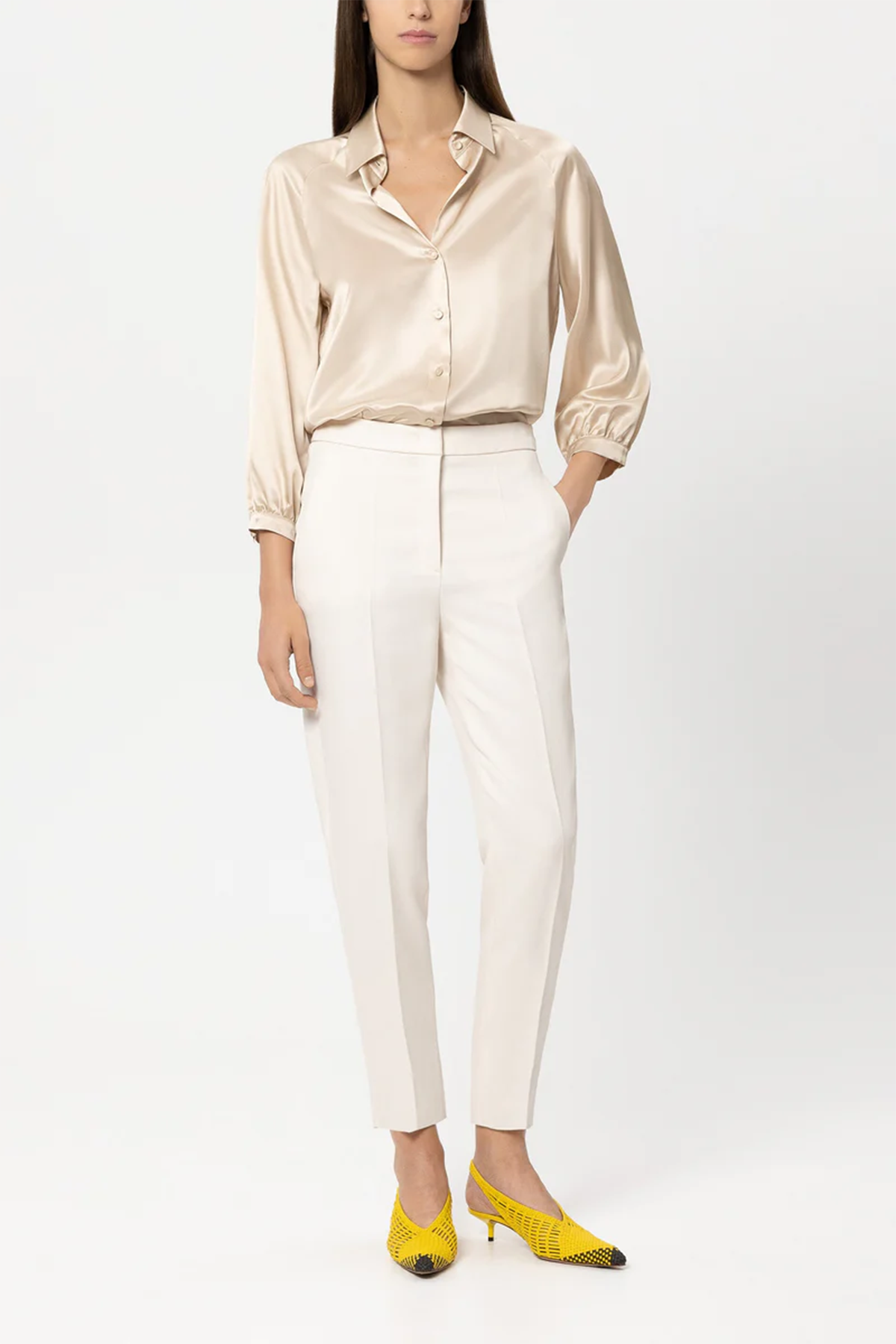 Luisa Cerano Damen Twill-Hose Cream NATUR-WEISS Bild 2