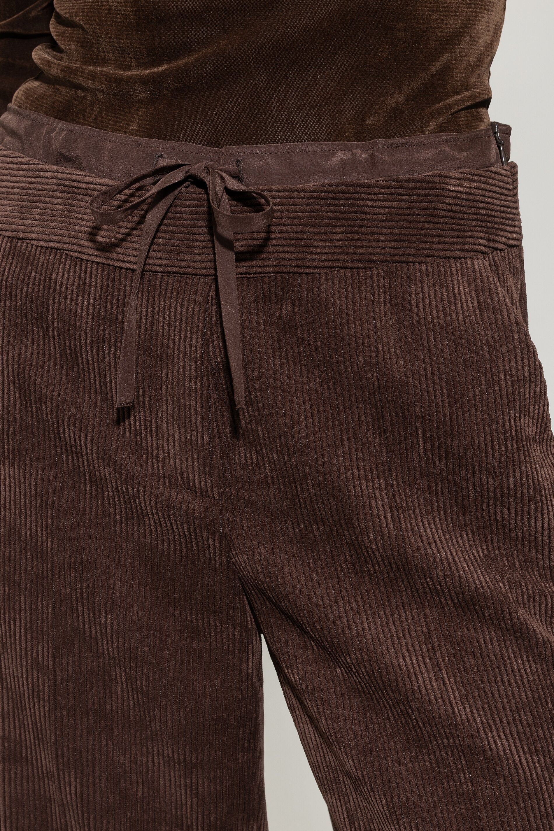 Luisa Cerano Damen Wide-Leg Joggpants aus Cord, Espresso Braun espresso Bild 5