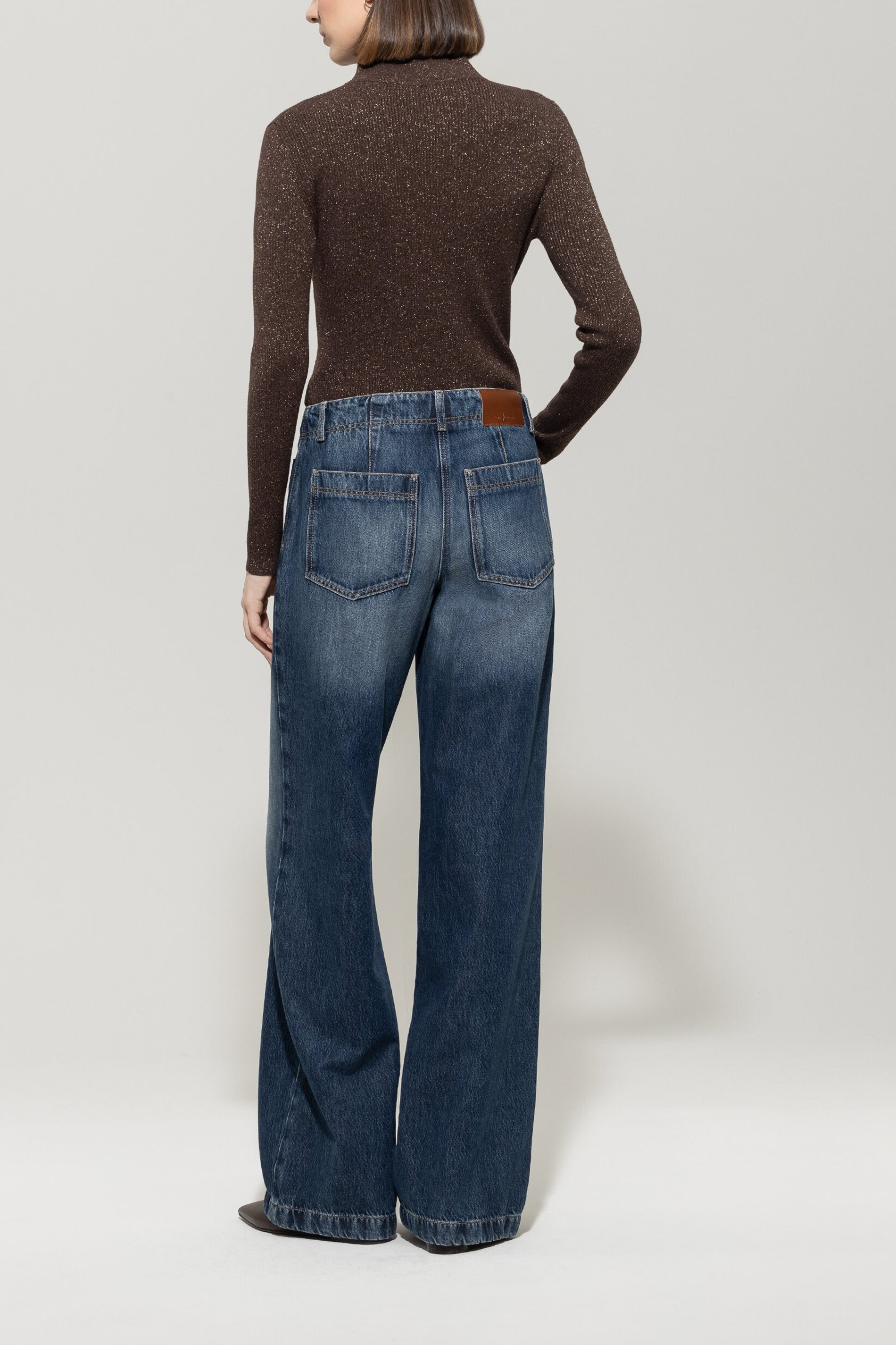 Luisa Cerano Damen Wide-Leg Tencel-Denim, Denim Blue 0252 denim blue Bild 4