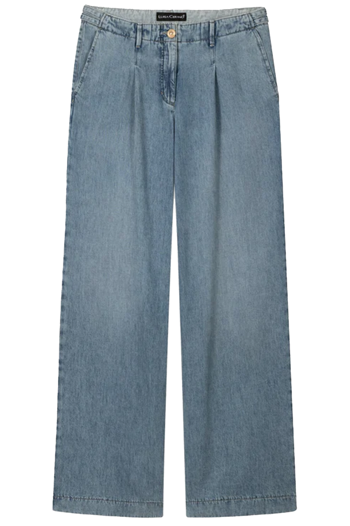 Luisa Cerano Damen Wideleg-Denim mit Bundfalte Blau BLAU Bild 1