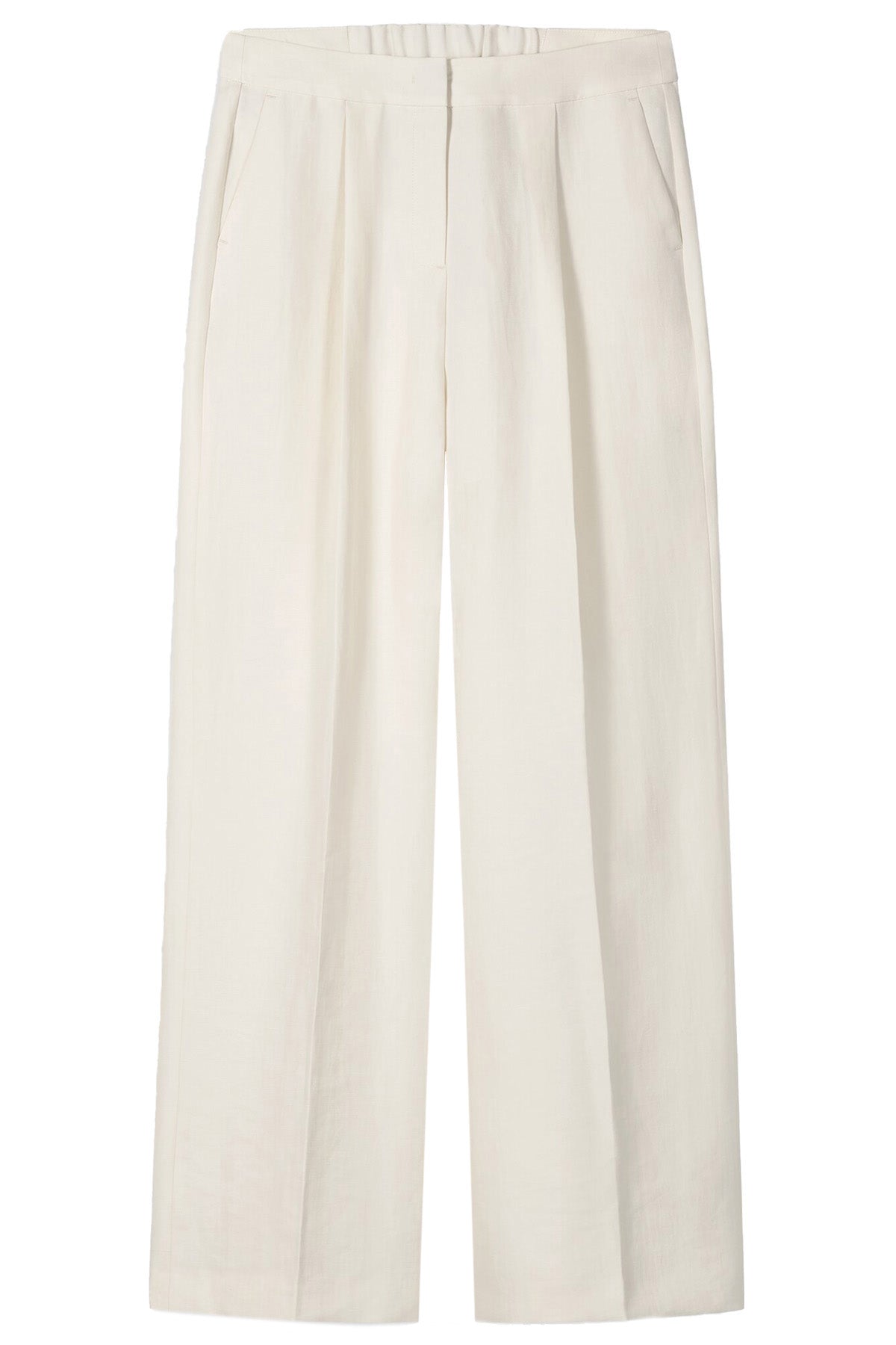 Luisa Cerano Damen Wideleg-Pants aus Leinen-Mix Milk NATUR-WEISS Bild 1