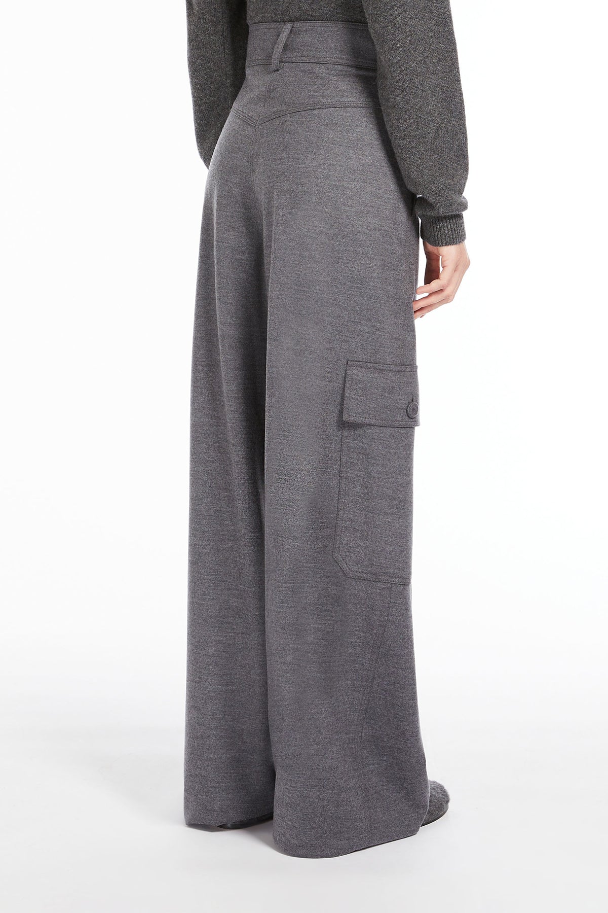 MaxMara Damen Wollhose Orlanda Grau GRAU Bild 4